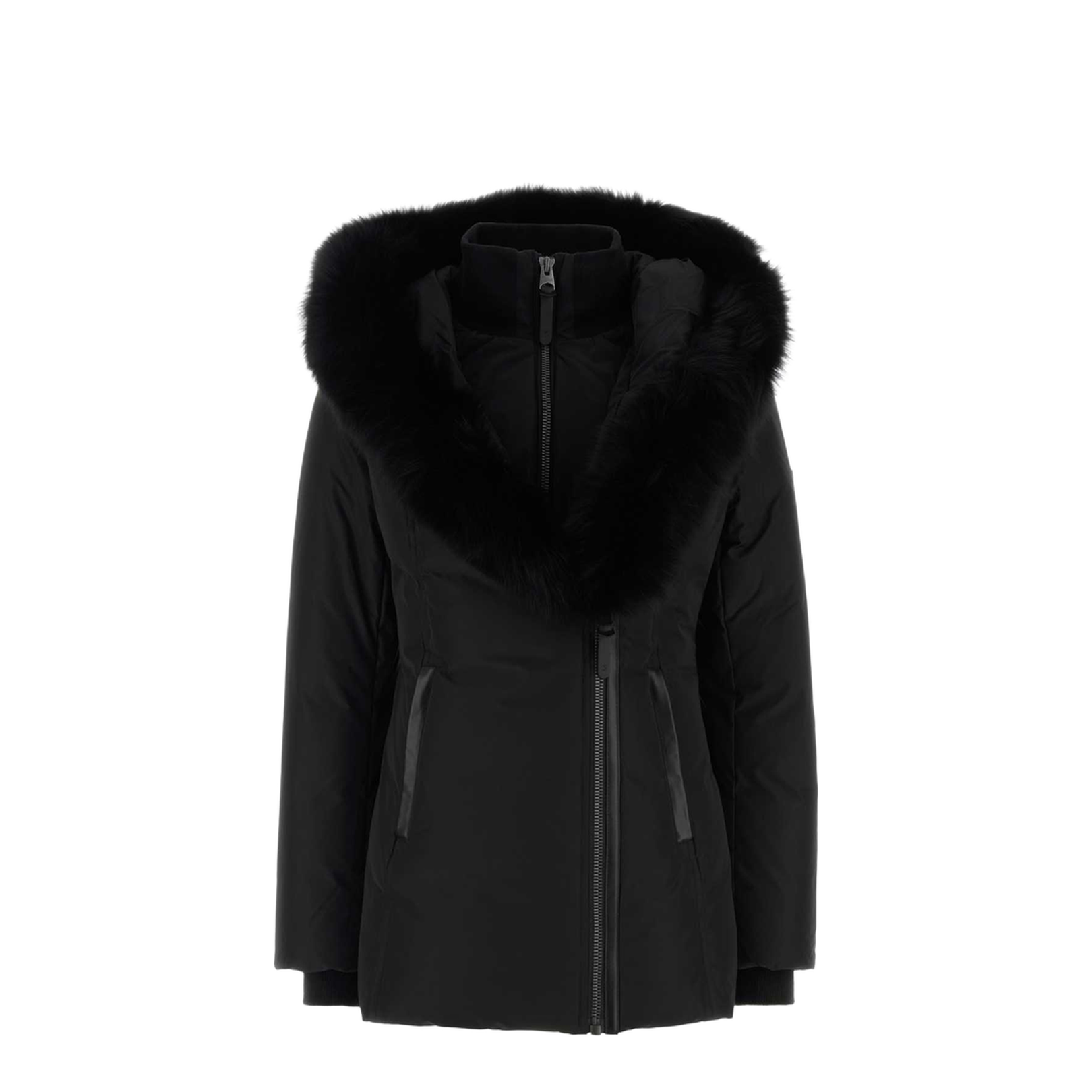 Black Polyester Down Jacket