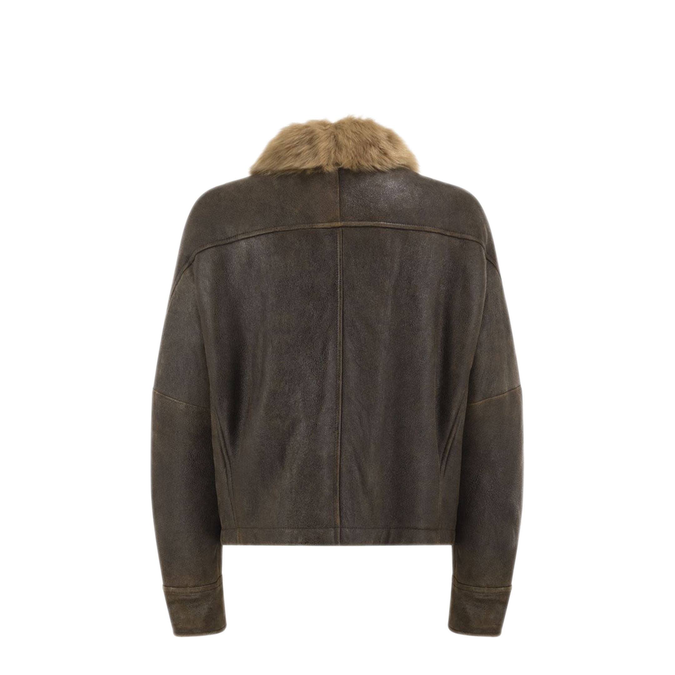 MAYFEYR - Brunello Cucinelli - Sheepskin Jacket With Fur Collar - MPMMA3805C9998