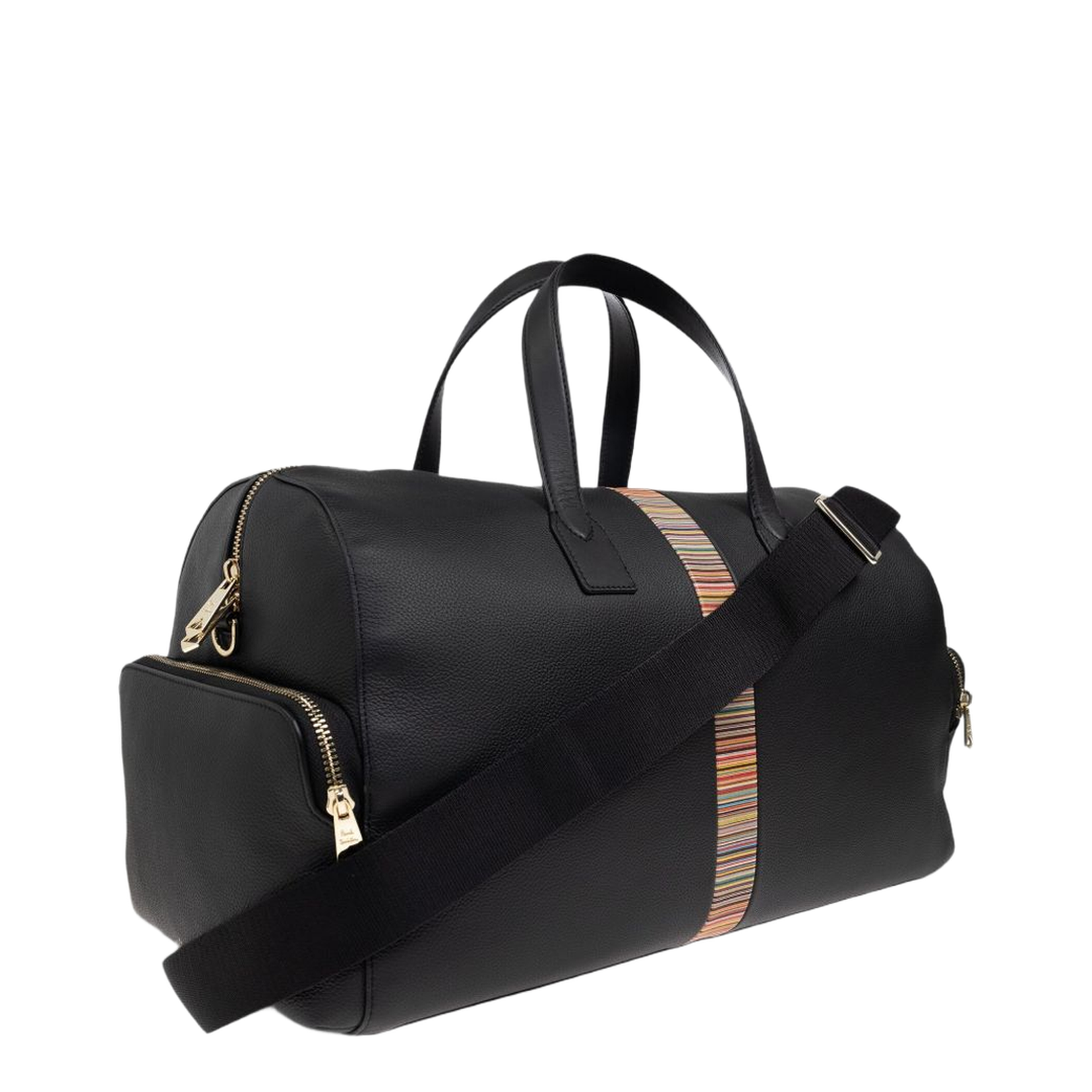 Signature Stripe Leather Holdall