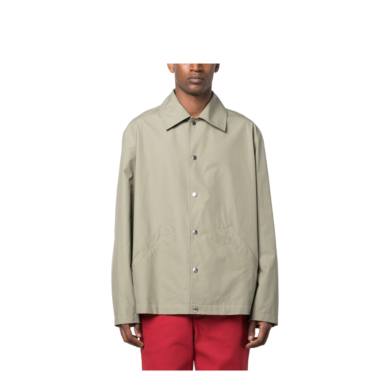 Logo-print Cotton Shirt Jacket