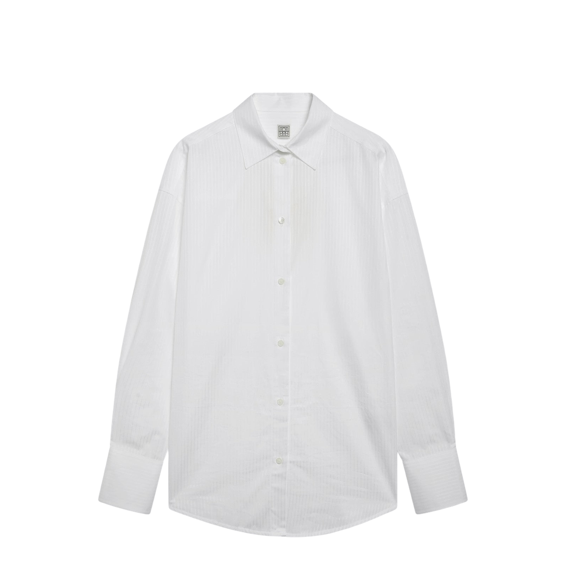 MAYFEYR - Toteme - White Oversized Striped Shirt - 261-WRT0621FB0586047