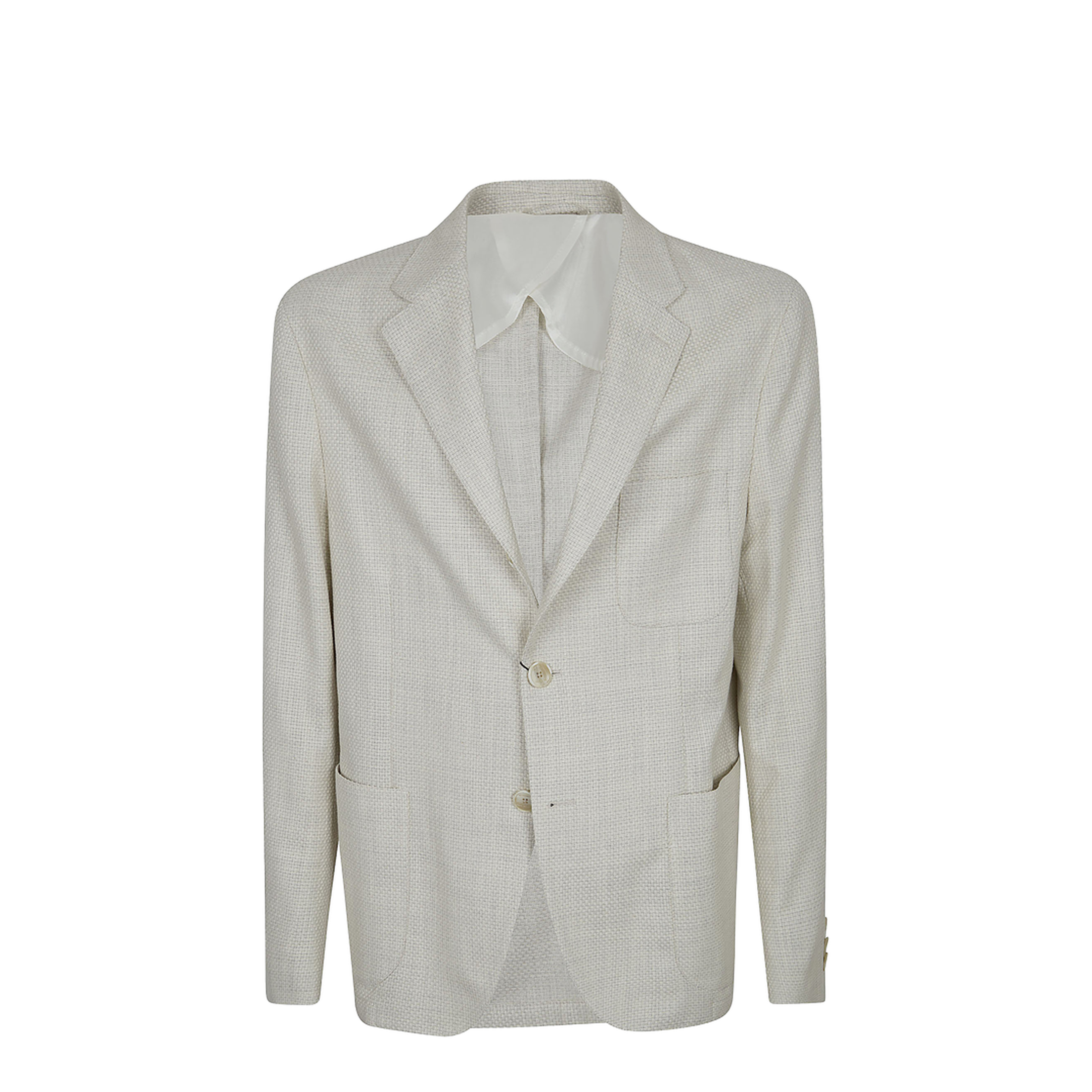 Single-Breasted Cotton-Blend Jacket