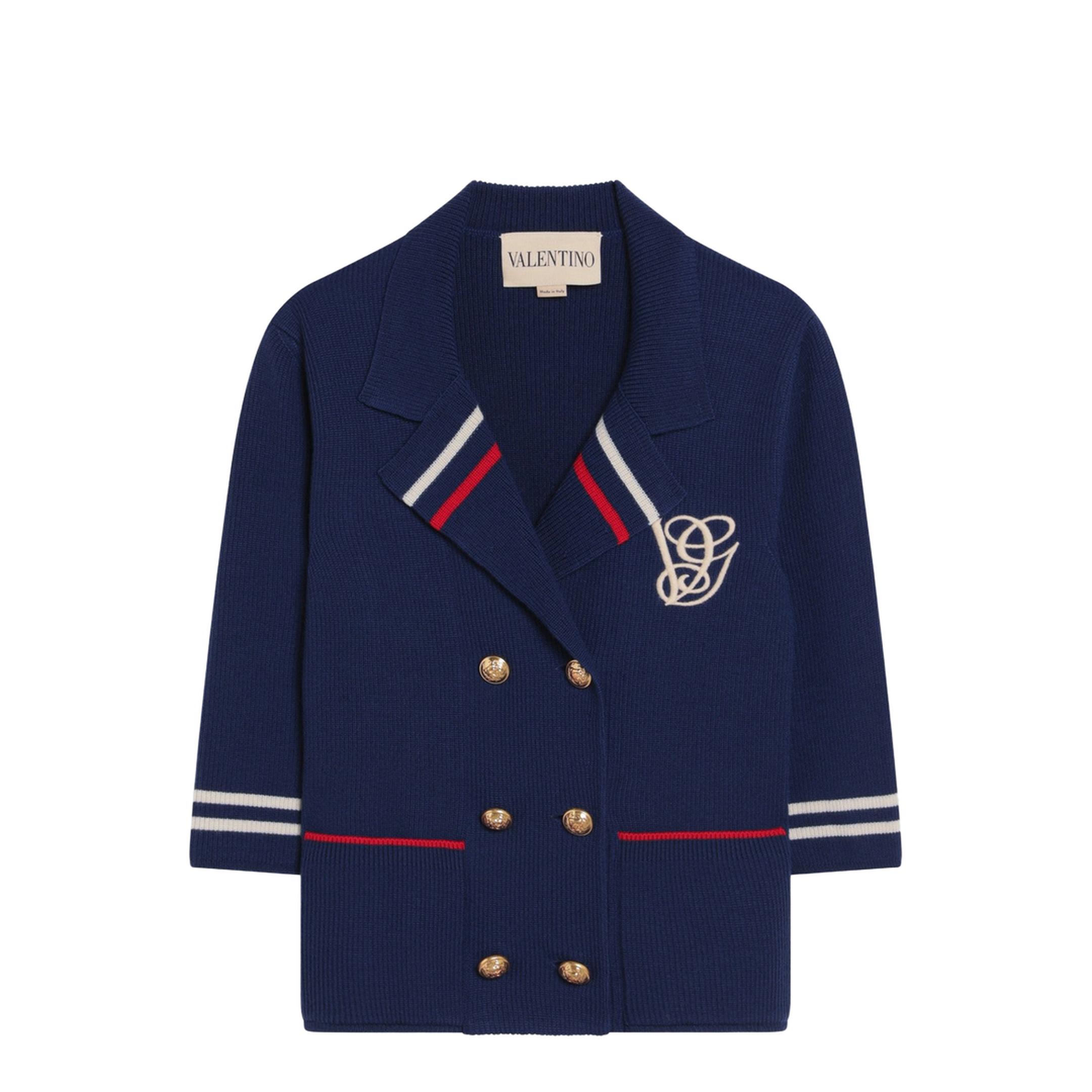 Double-breasted Wool Cardigan