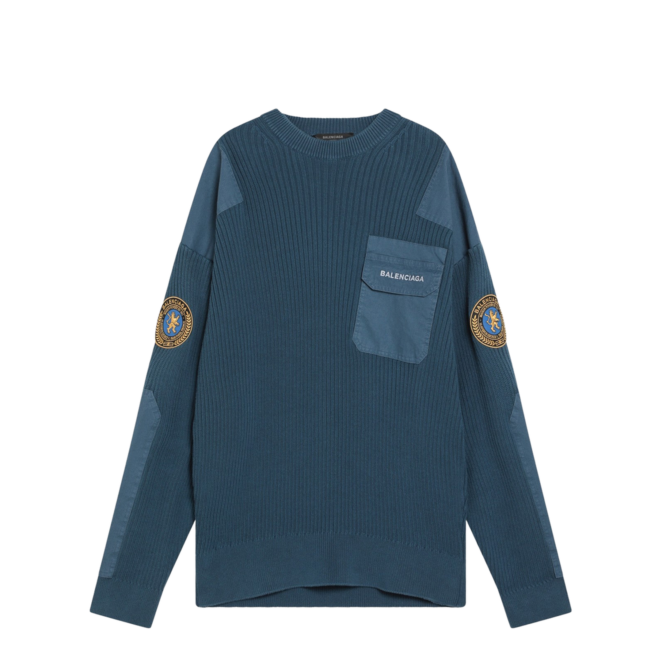 Blue Uniform Merch Cotton Jumper