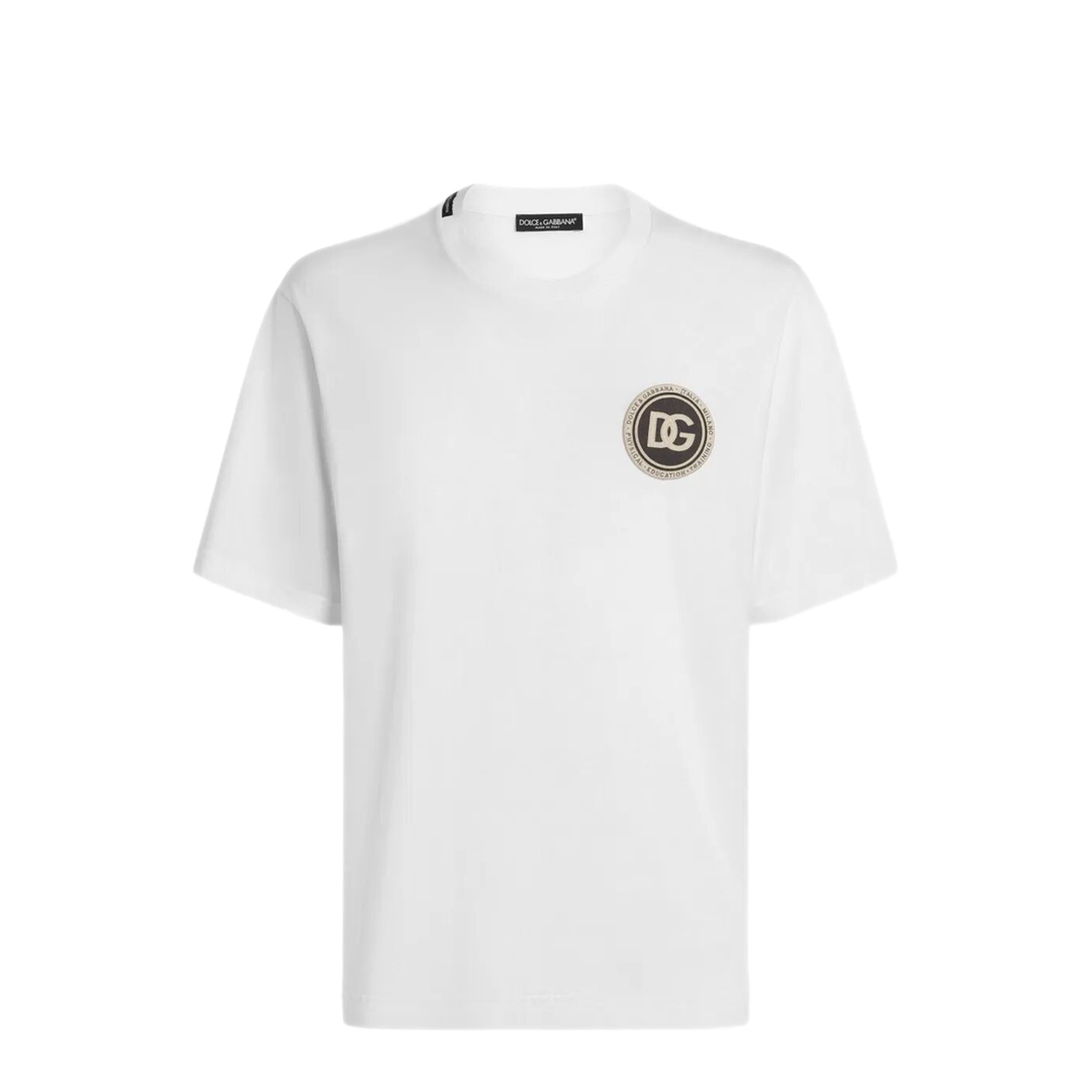 MAYFEYR - Dolce & Gabbana - Cotton T-Shirt With Patch - G8PN9ZG7PZFW0800