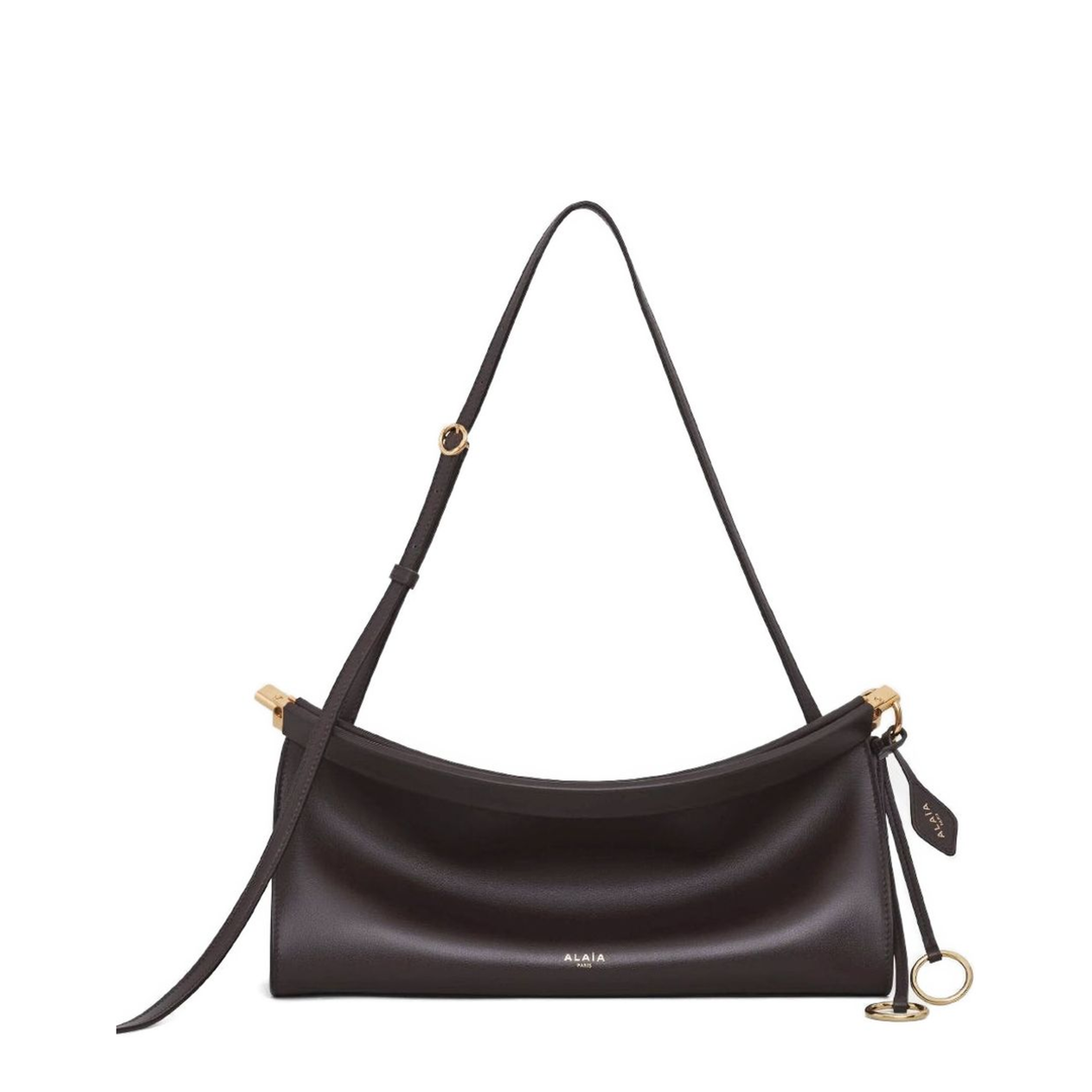 Le Click Medium Calfskin Shoulder Bag - Marron Foncé (Dark Brown)