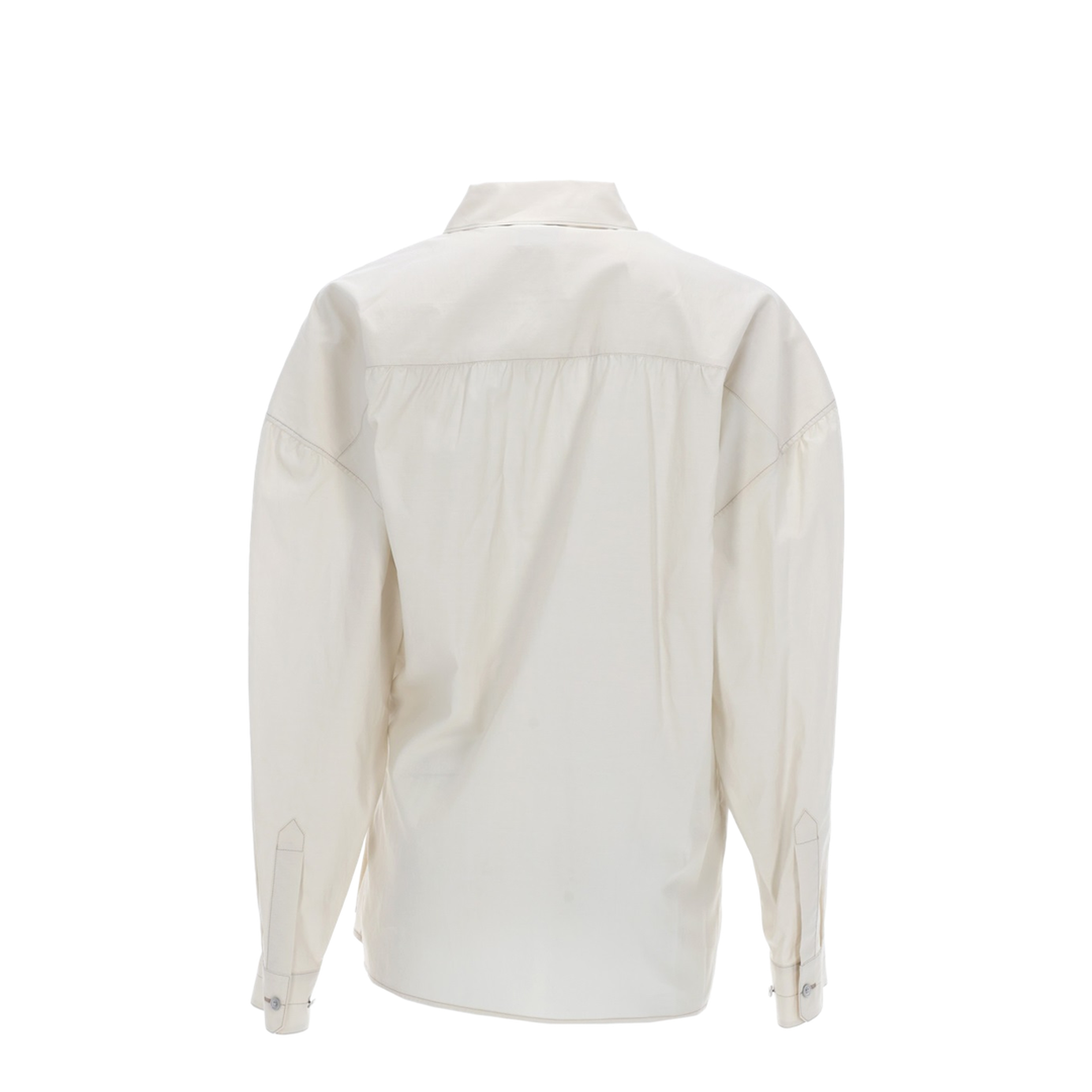Straight Collar Twisted Shirt