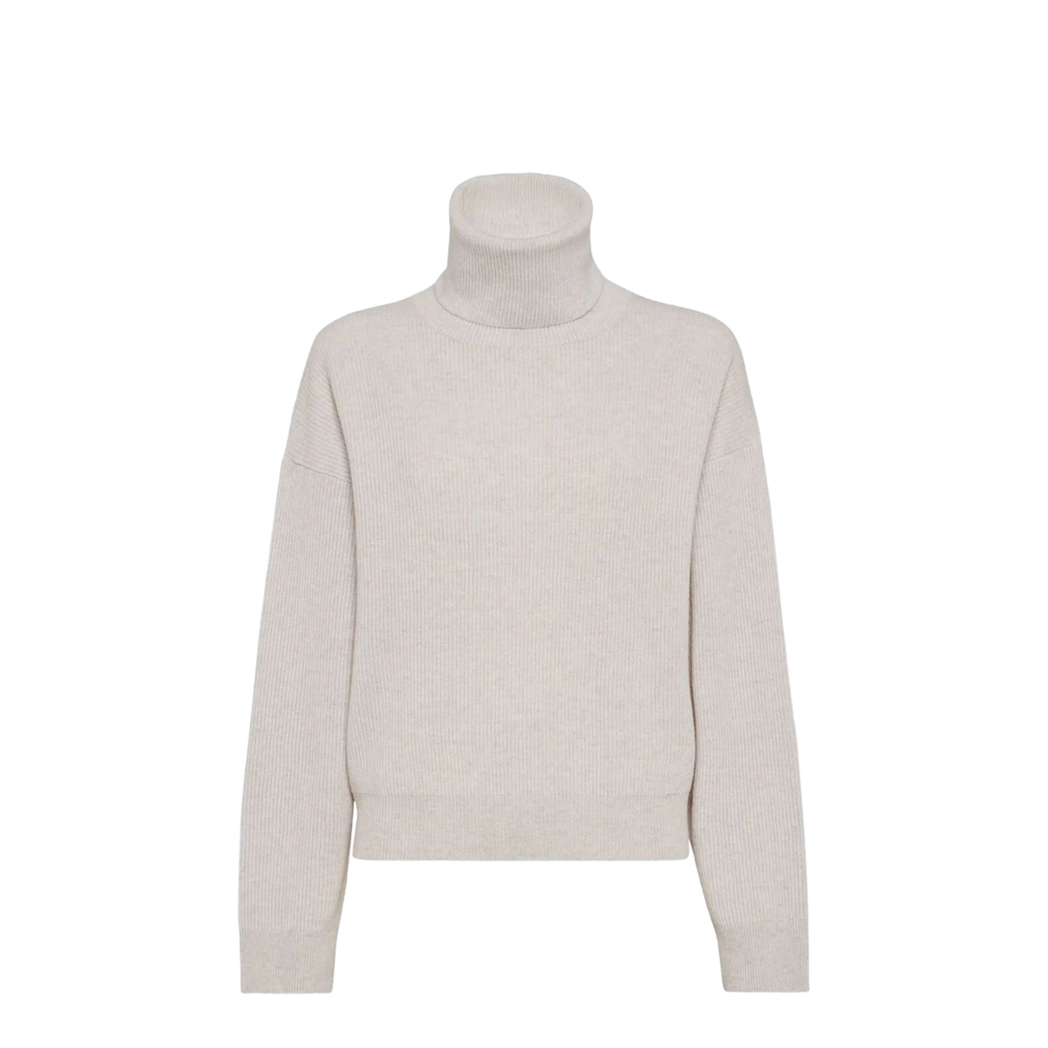 MAYFEYR - Brunello Cucinelli - Cashmere Blend English Ribbed Turtleneck Sweater - M16129313