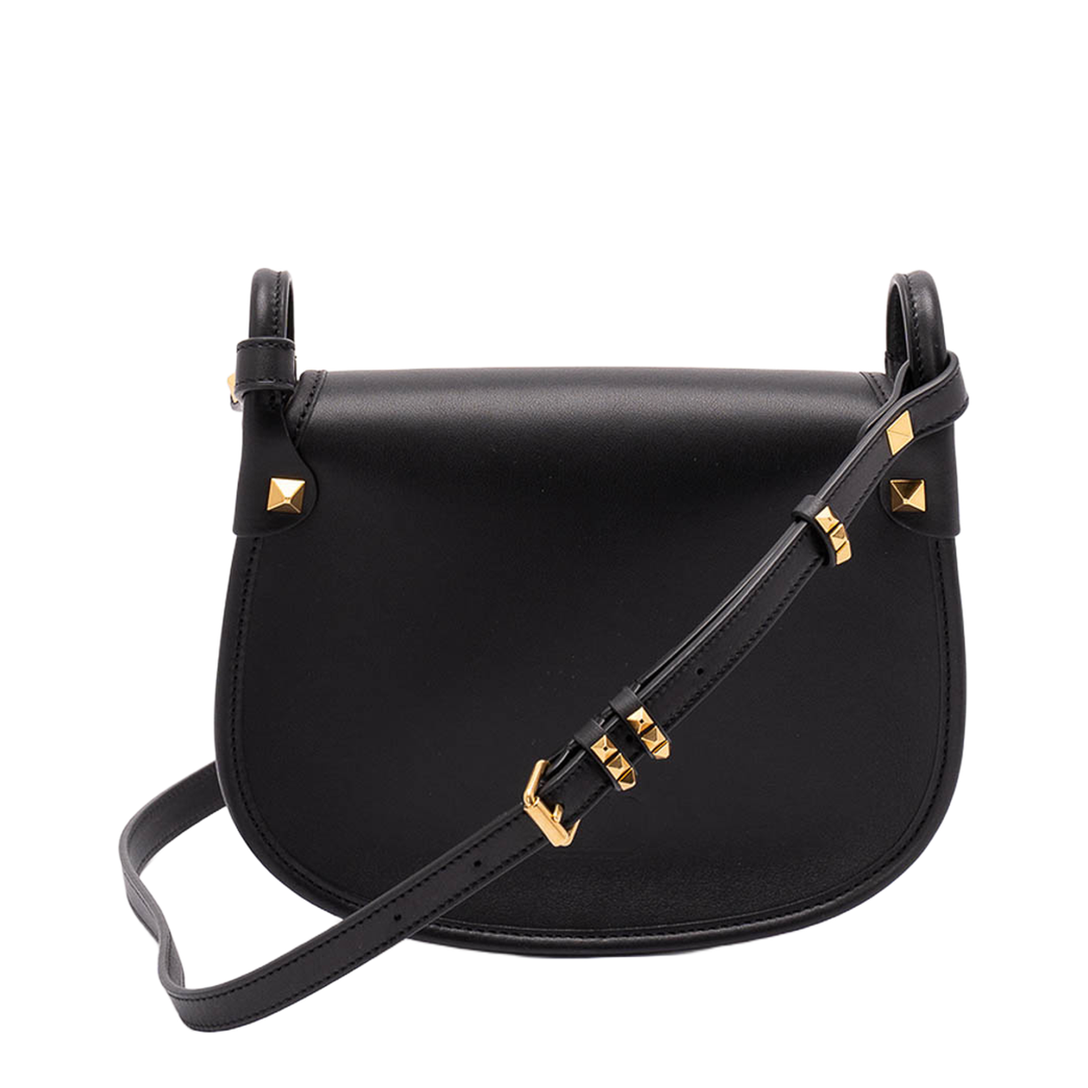 Flaneuse Leather Crossbody Bag - Black
