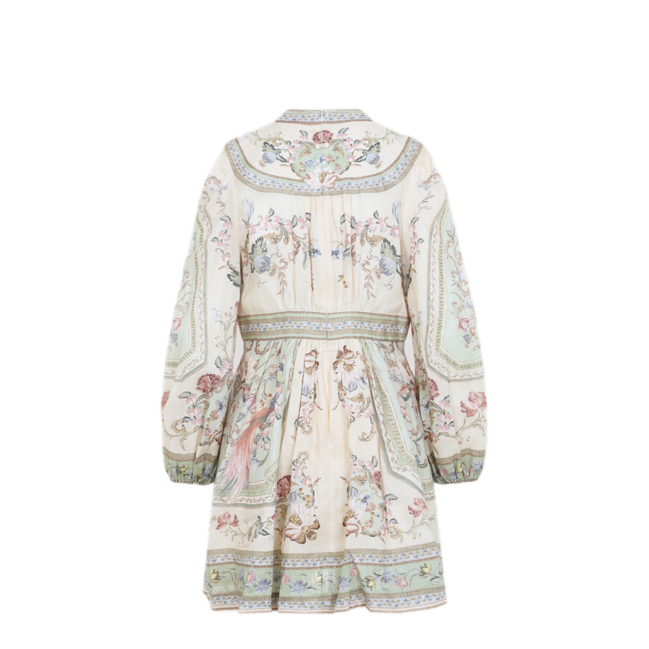 MAYFEYR - Zimmermann - Roselight Plunge Mini Dress - 0932DSS264SAGE