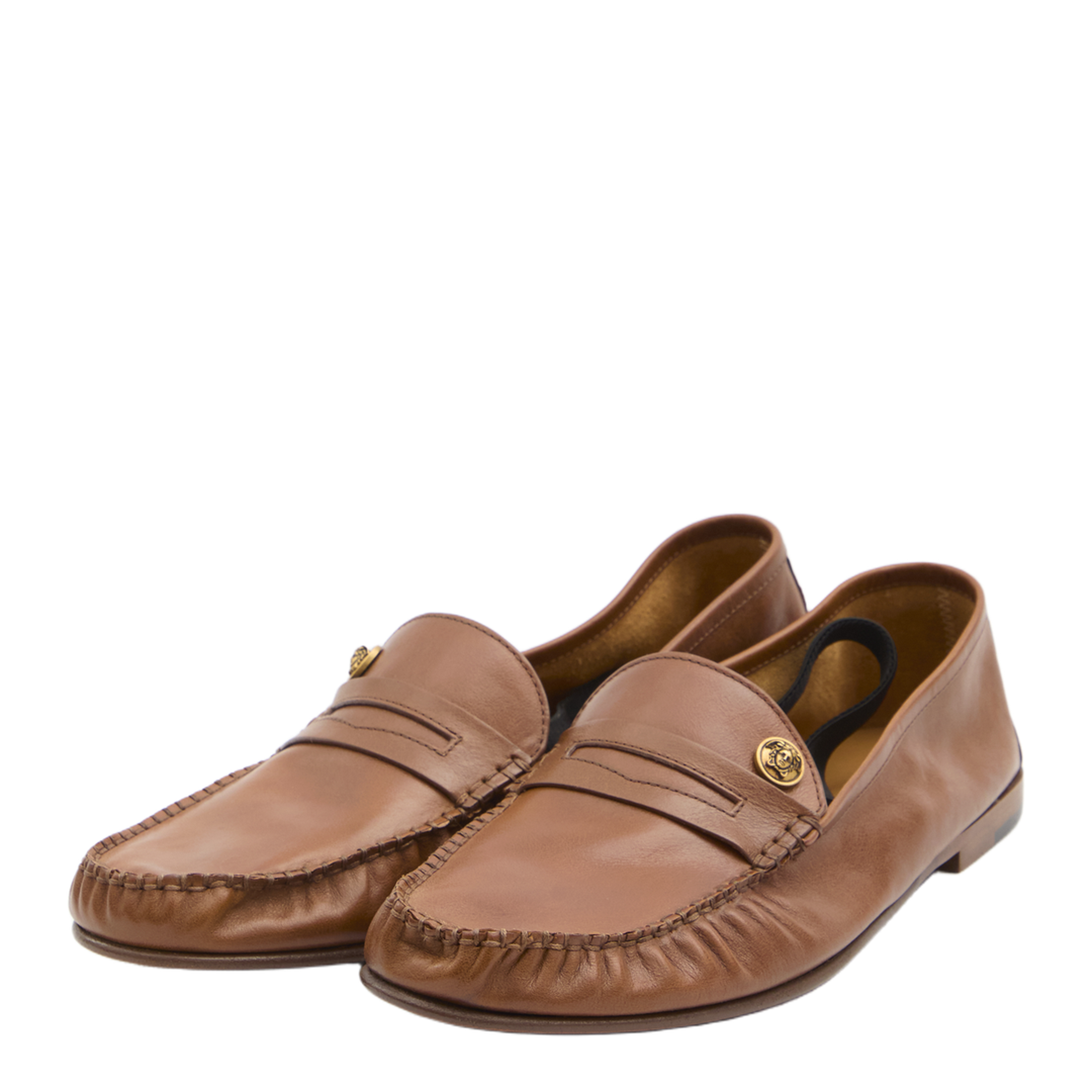 Medusa Leather Loafers