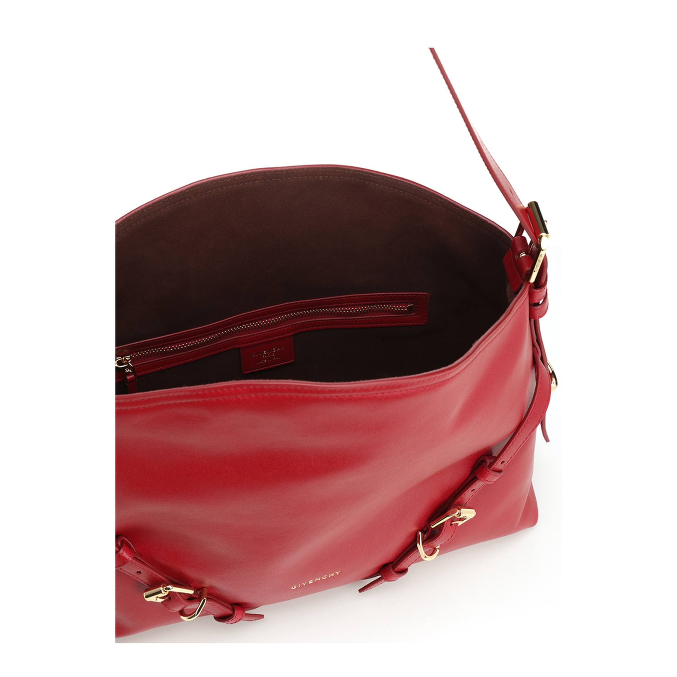 Medium Voyou Bag in Shiny Leather