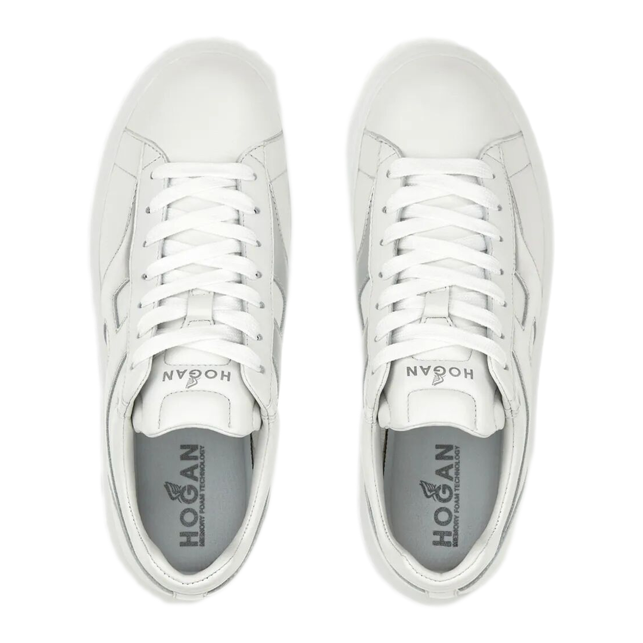 MAYFEYR - Hogan - Striped Nappa Leather Sneakers - HXW6450FE91NCS