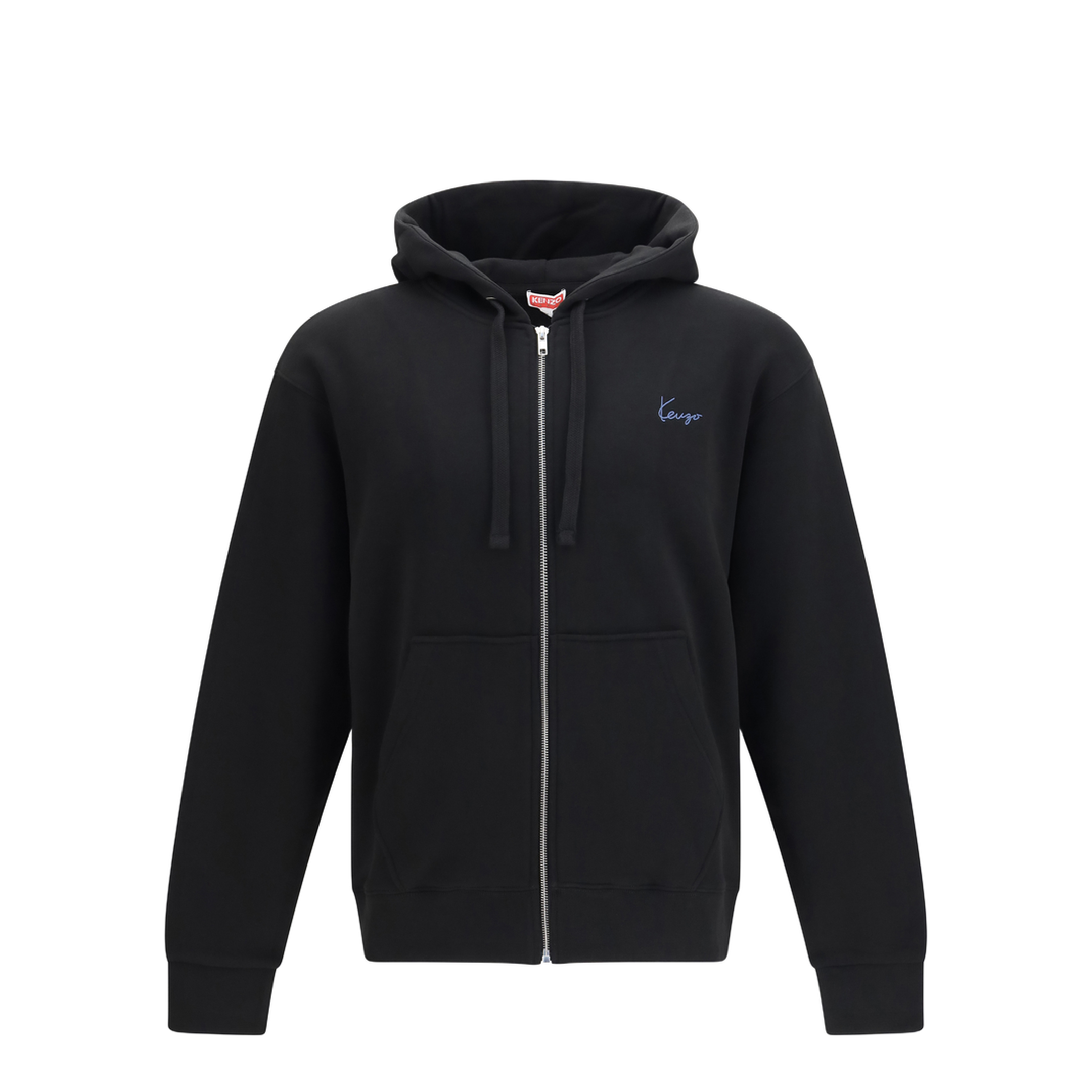 MAYFEYR - Kenzo - Signature Embroidered Cotton Zip Hoodie - FG65HO2644MJ