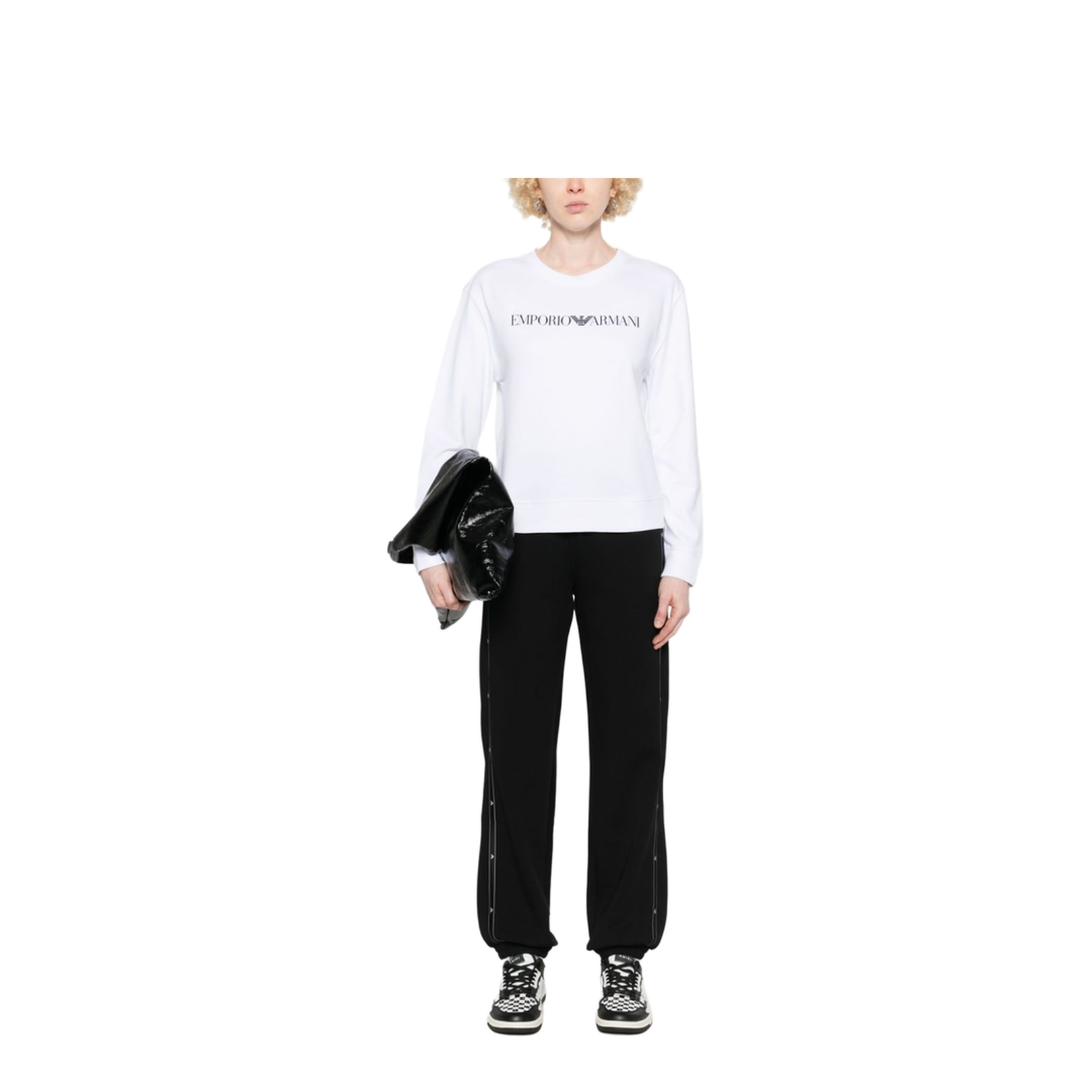 Logo Cotton Sweatshirt - White