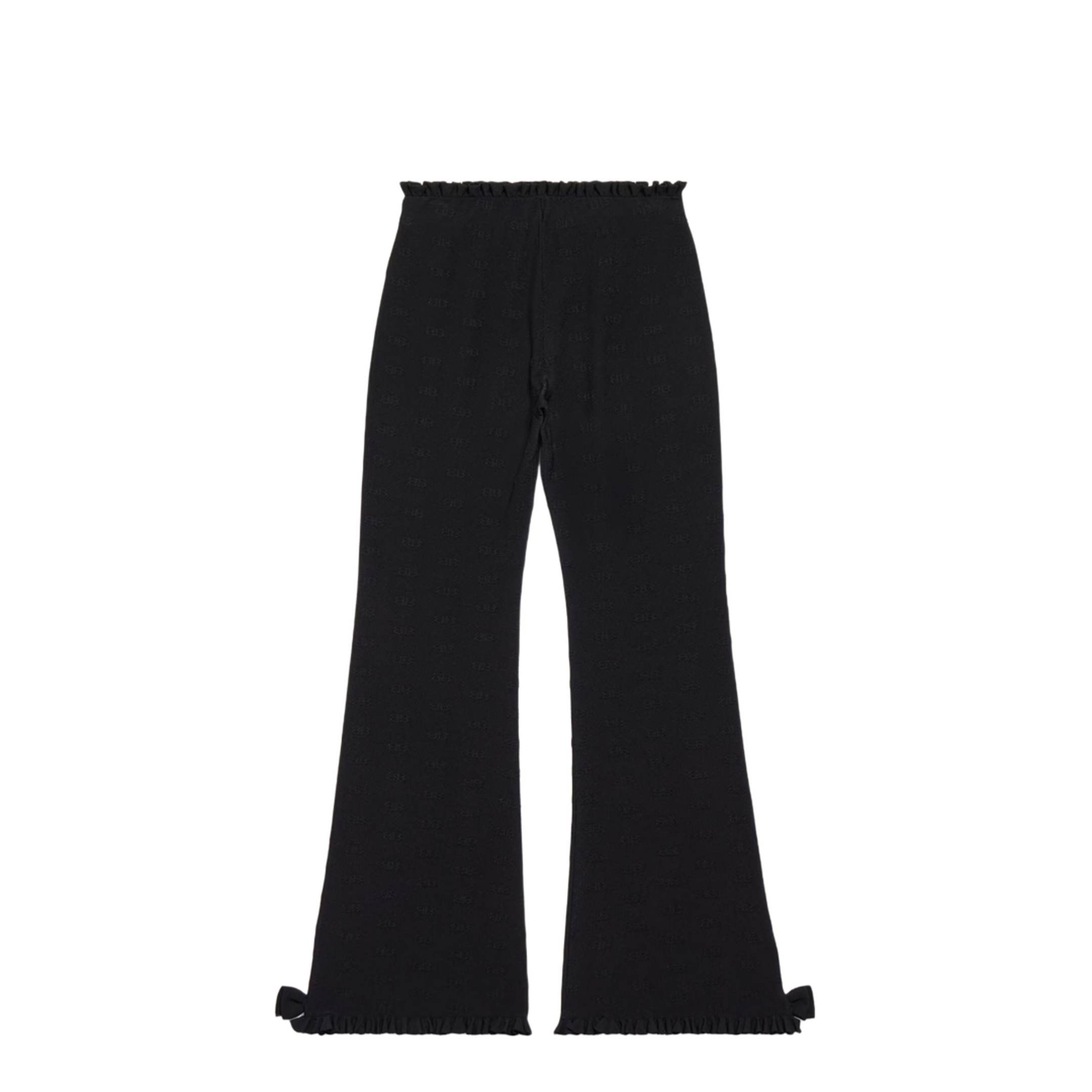 Flared Capri Pants in Black