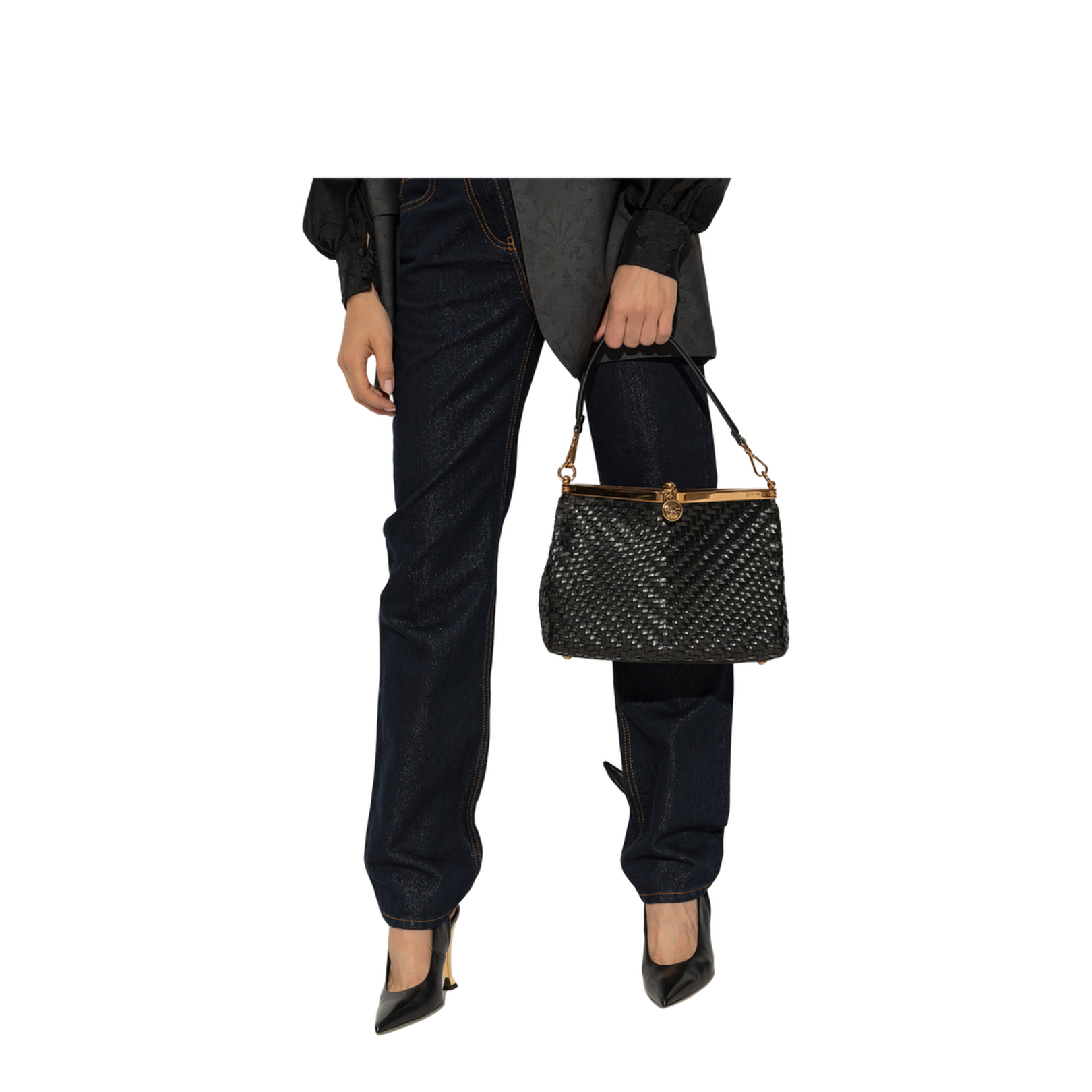 Medium Woven Vela Bag