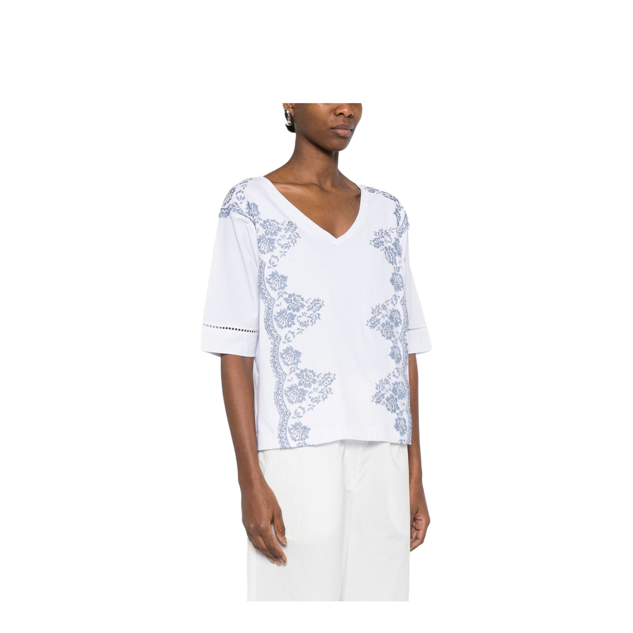 MAYFEYR - Ermanno Firenze - T-Shirts And Polos White - D48EL032EE4MFA39