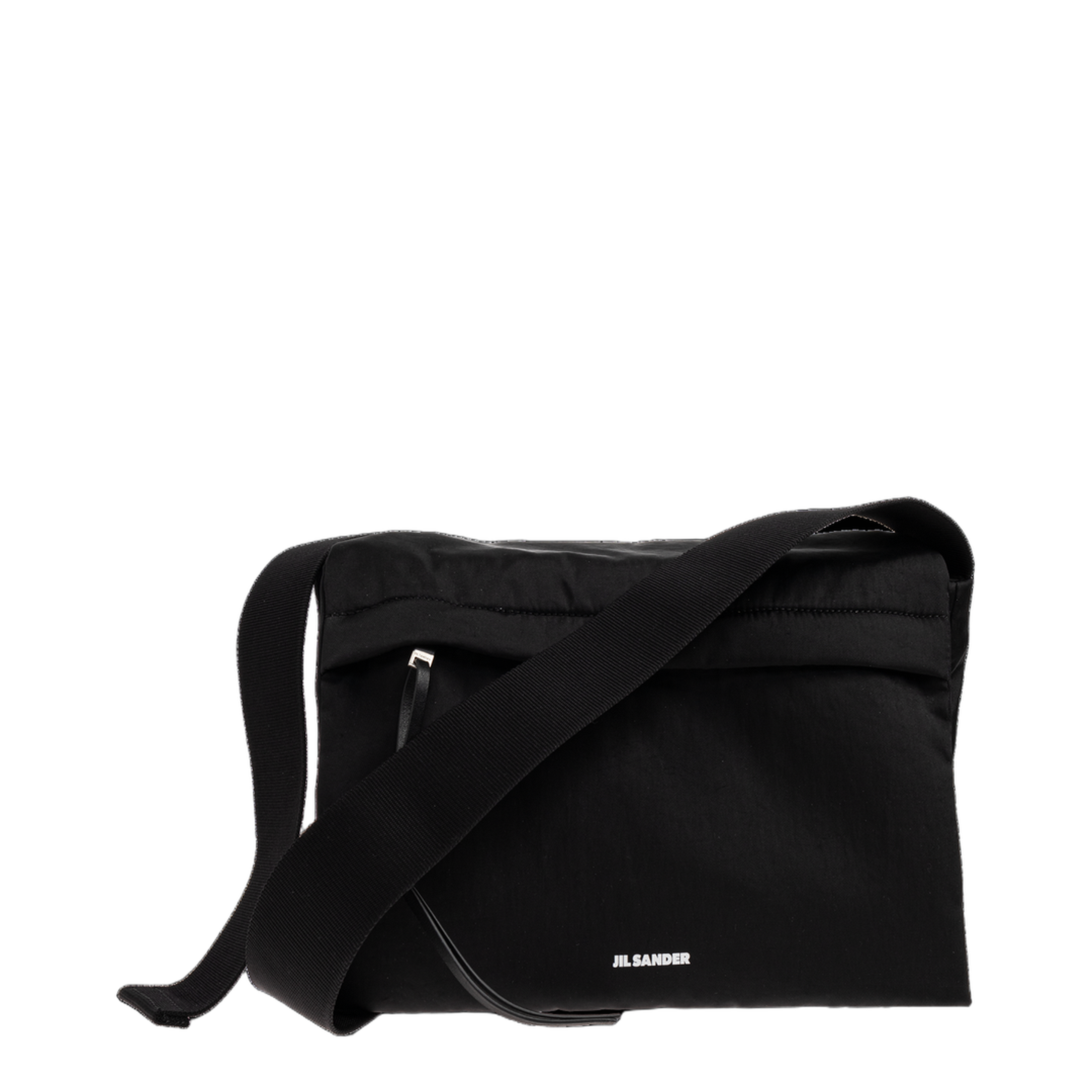 Logo Leather Shoulder Bag - Black
