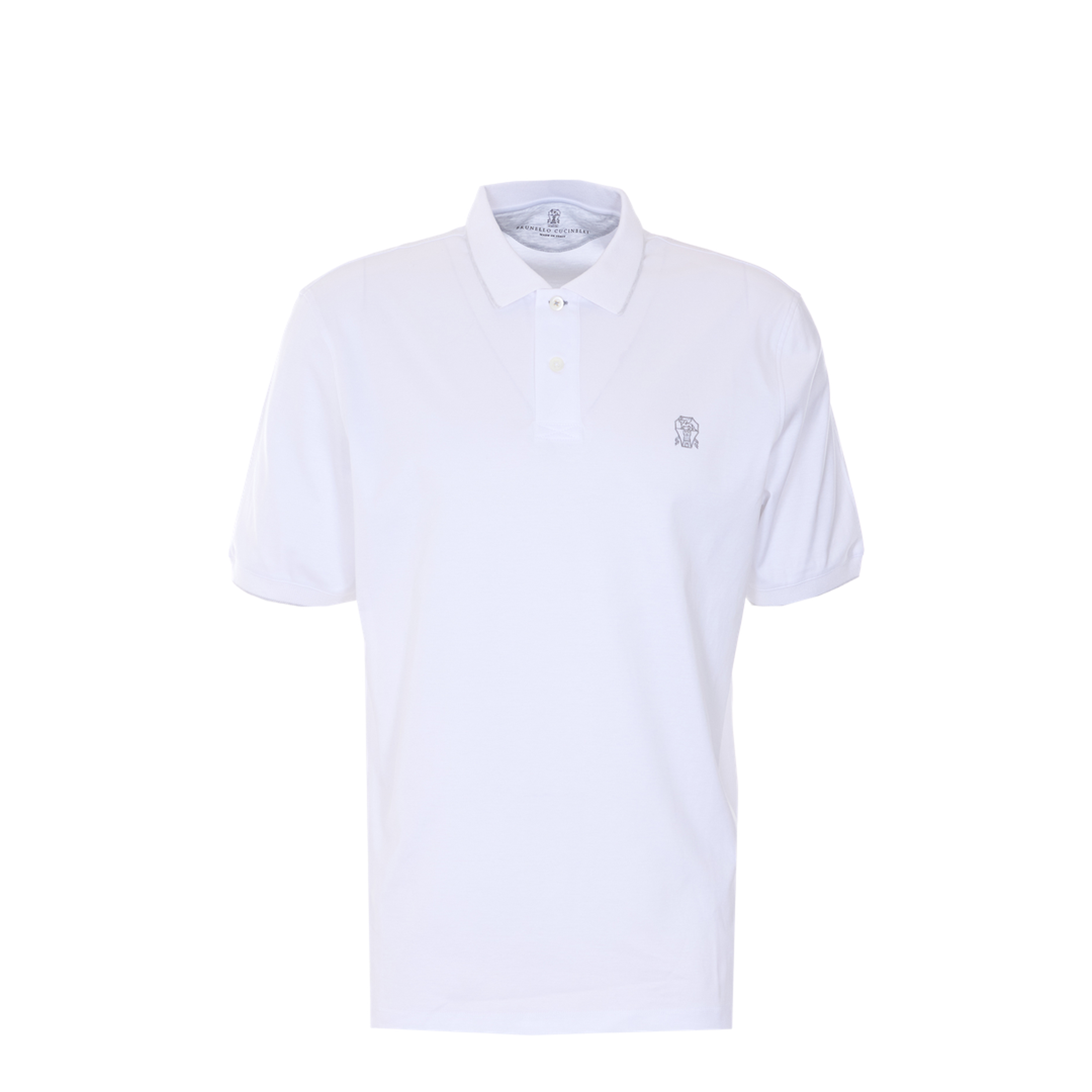 White Cotton Polo Shirt