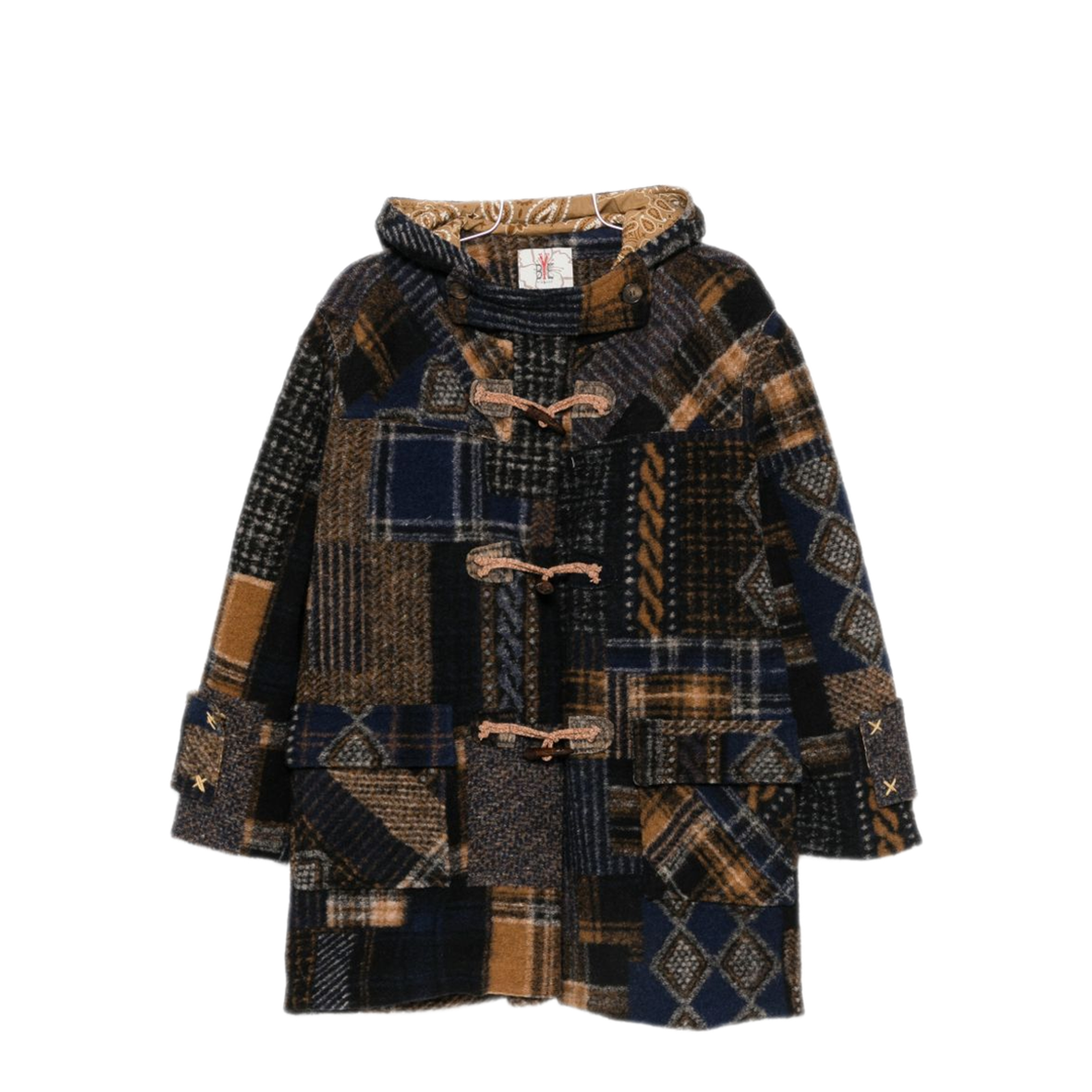 MAYFEYR - Bye - Navy Patchwork Toggle Coat - 6WBDB5I361065