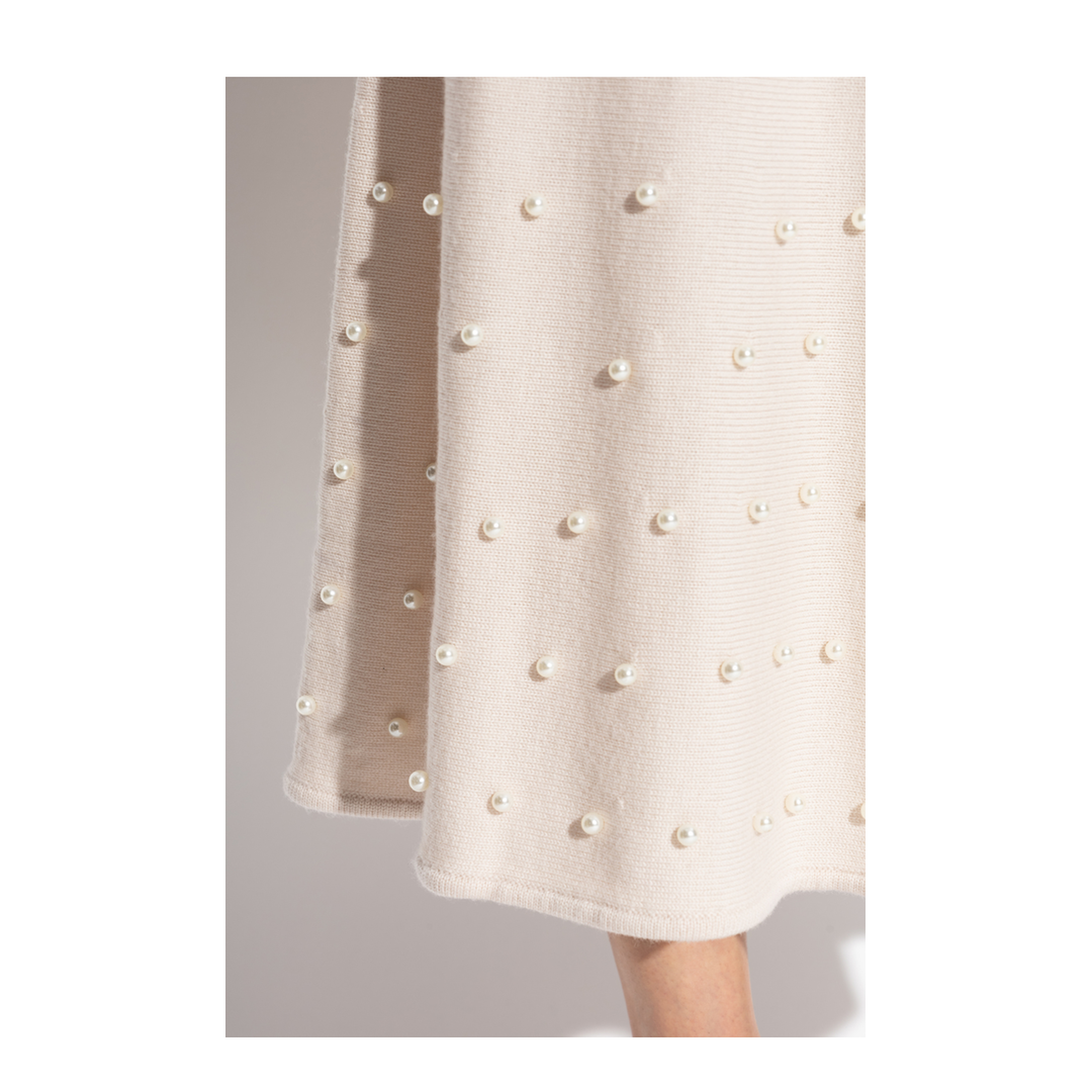 Wool Skirt with Appliques