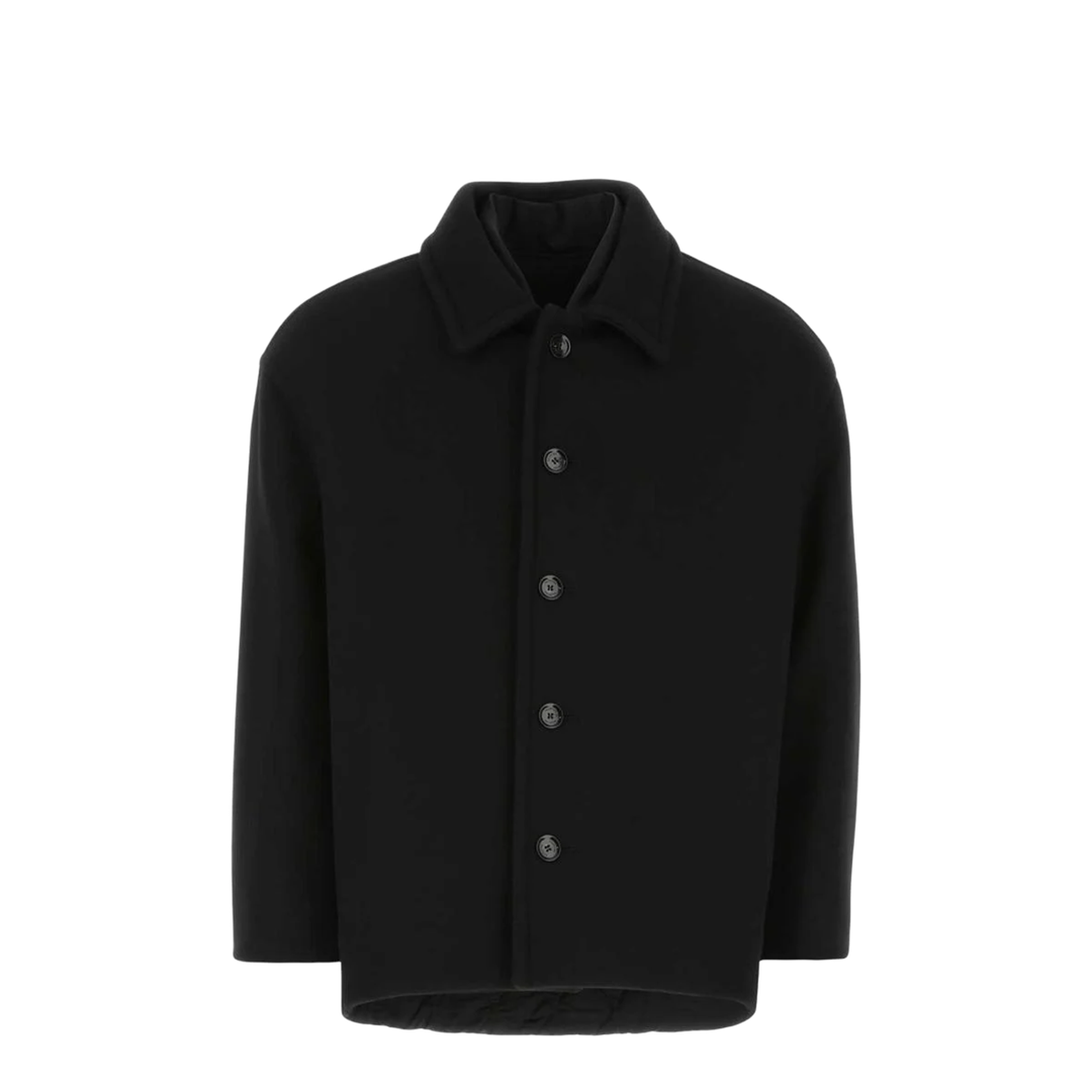 Wool Blend Coat Black