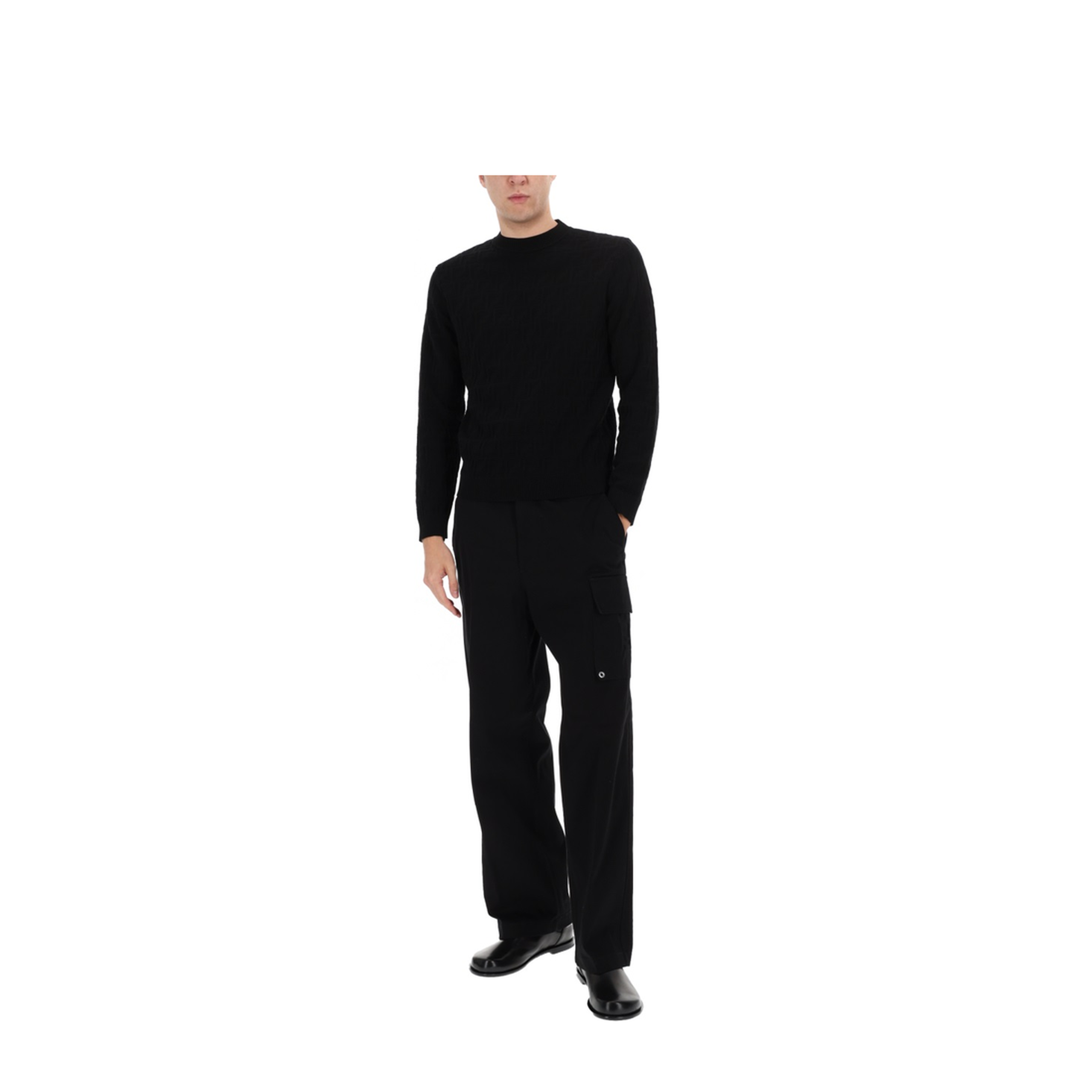 Black Gabardine Trousers