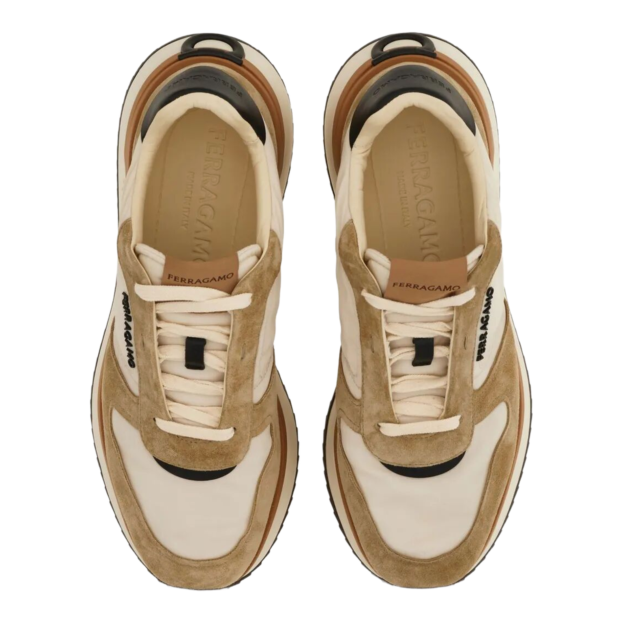 MAYFEYR - Ferragamo - Atlantic Waterproof Fabric And Suede Sneakers - 02A1300787605