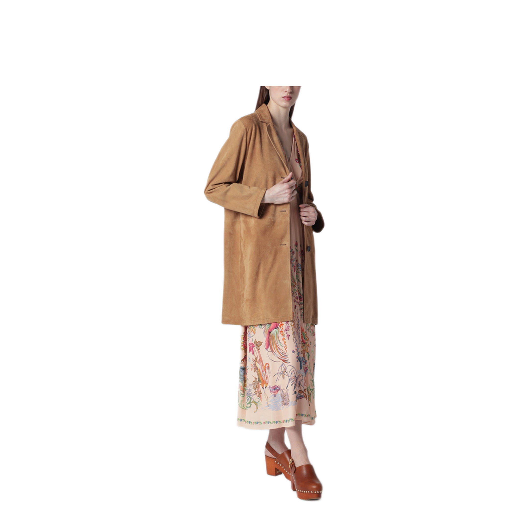MAYFEYR - Sword 6644 - Brown Long Suede Leather Jacket - 8205SUEC129