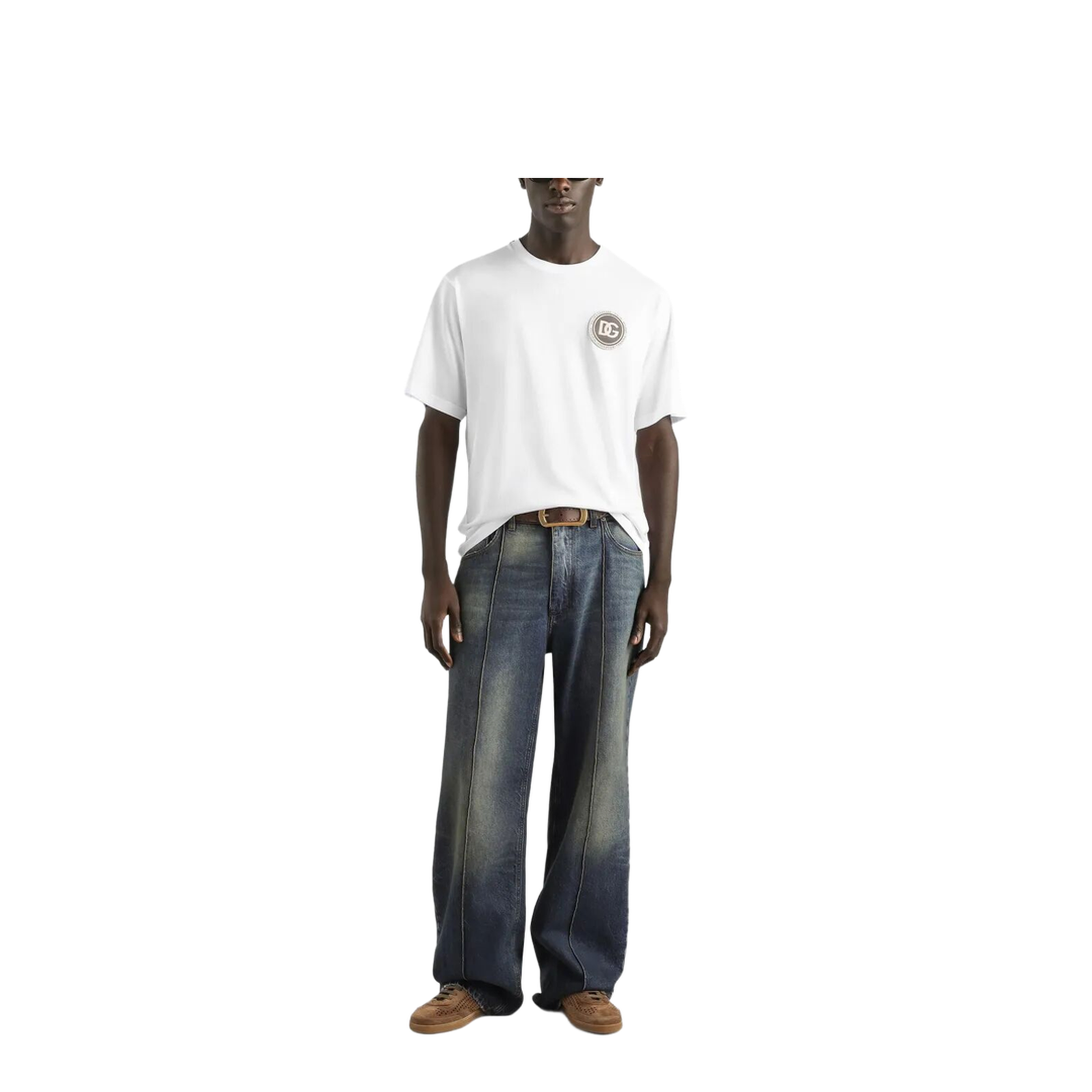 MAYFEYR - Dolce & Gabbana - Cotton T-Shirt With Patch - G8PN9ZG7PZF