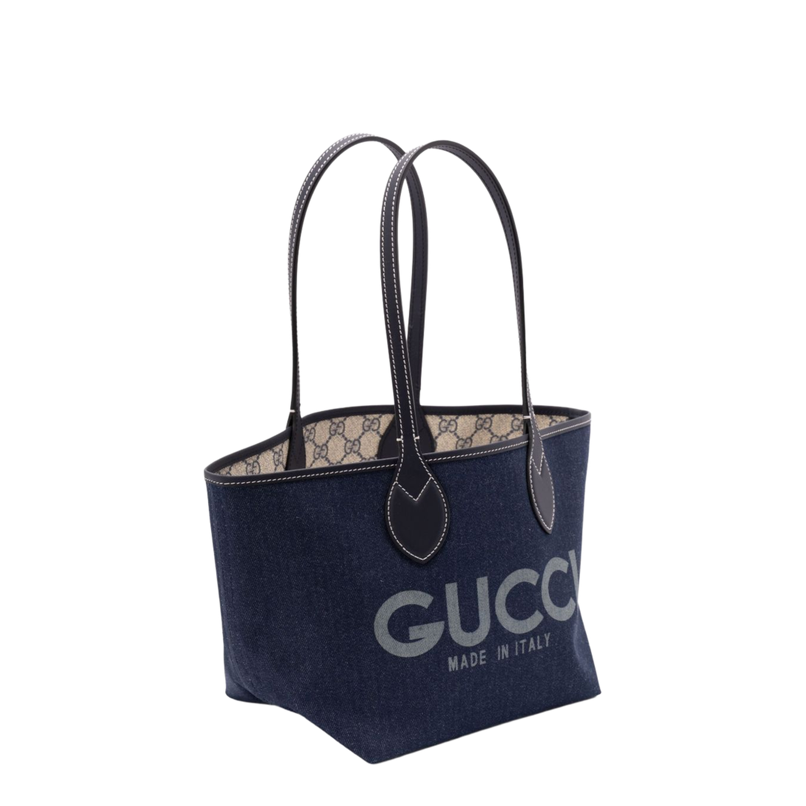 Totissima Large Denim Tote Bags - Blue