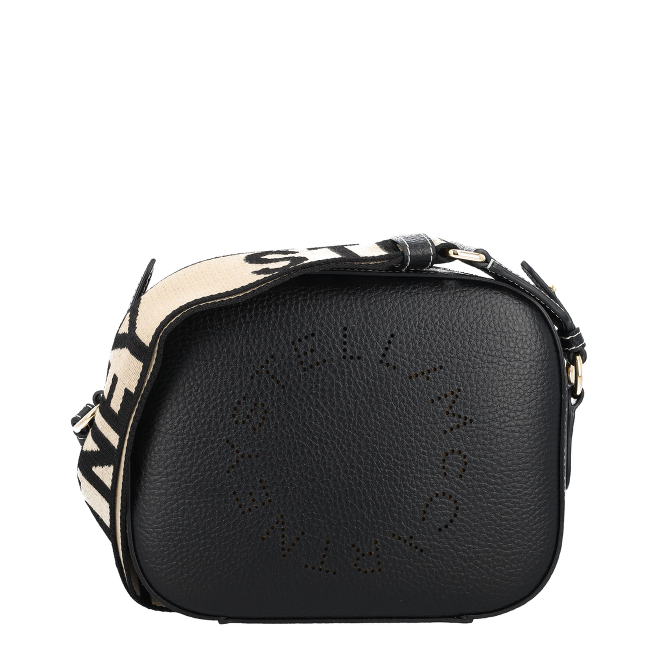 Logo Mini Eco Leather Crossbody - Black