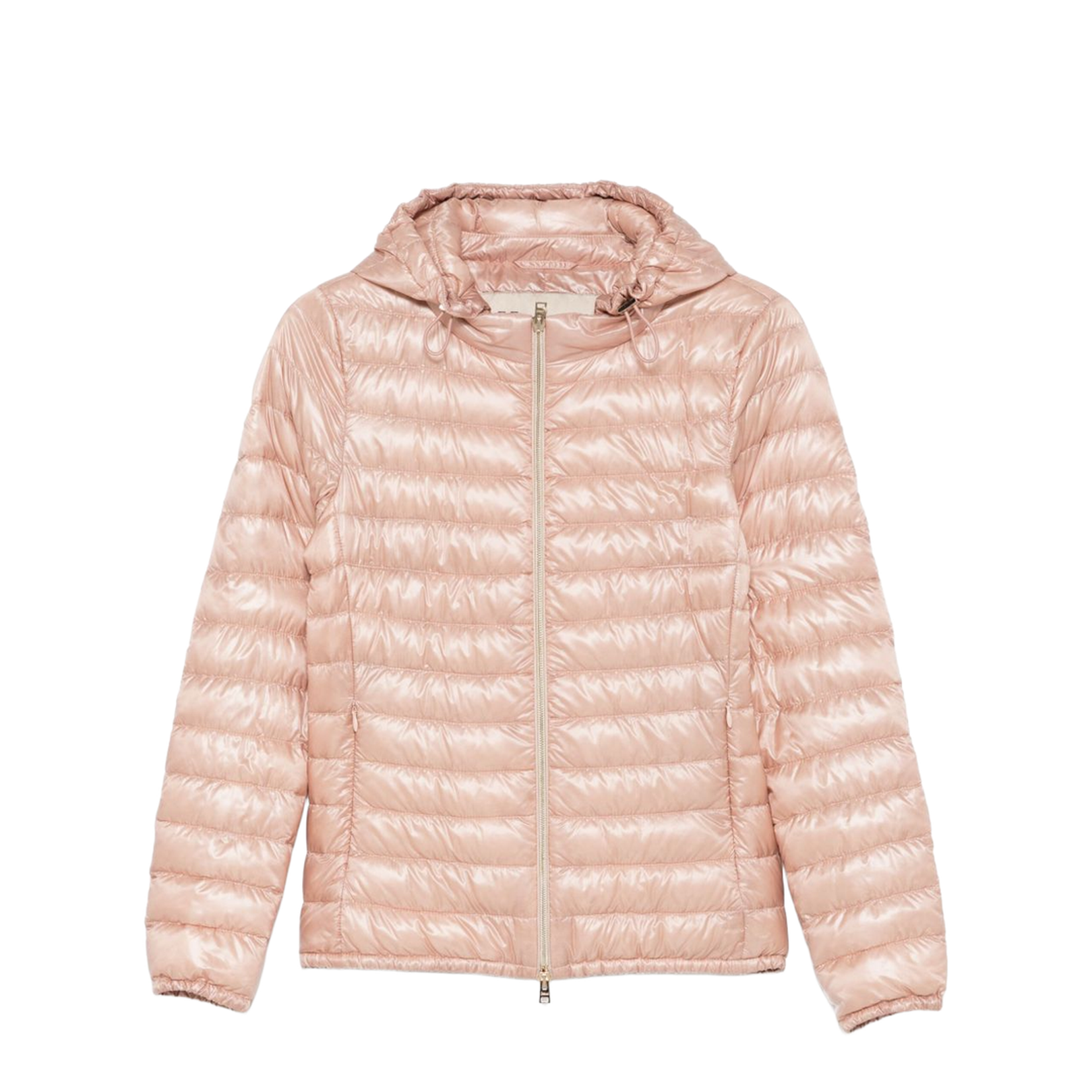 Pink Nylon Short Down Jacket