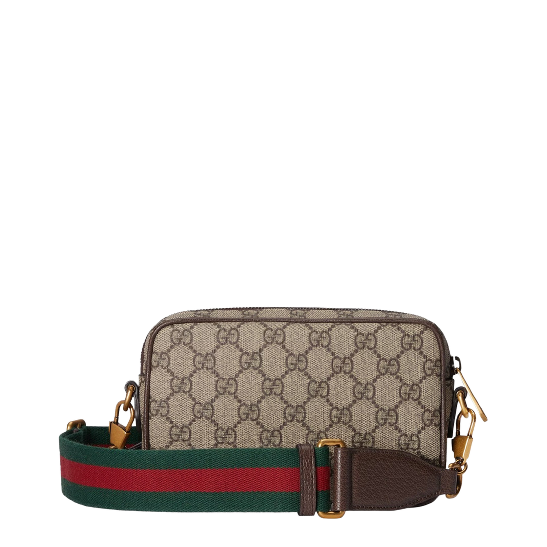 Ophidia Mini Canvas Bag - Beige