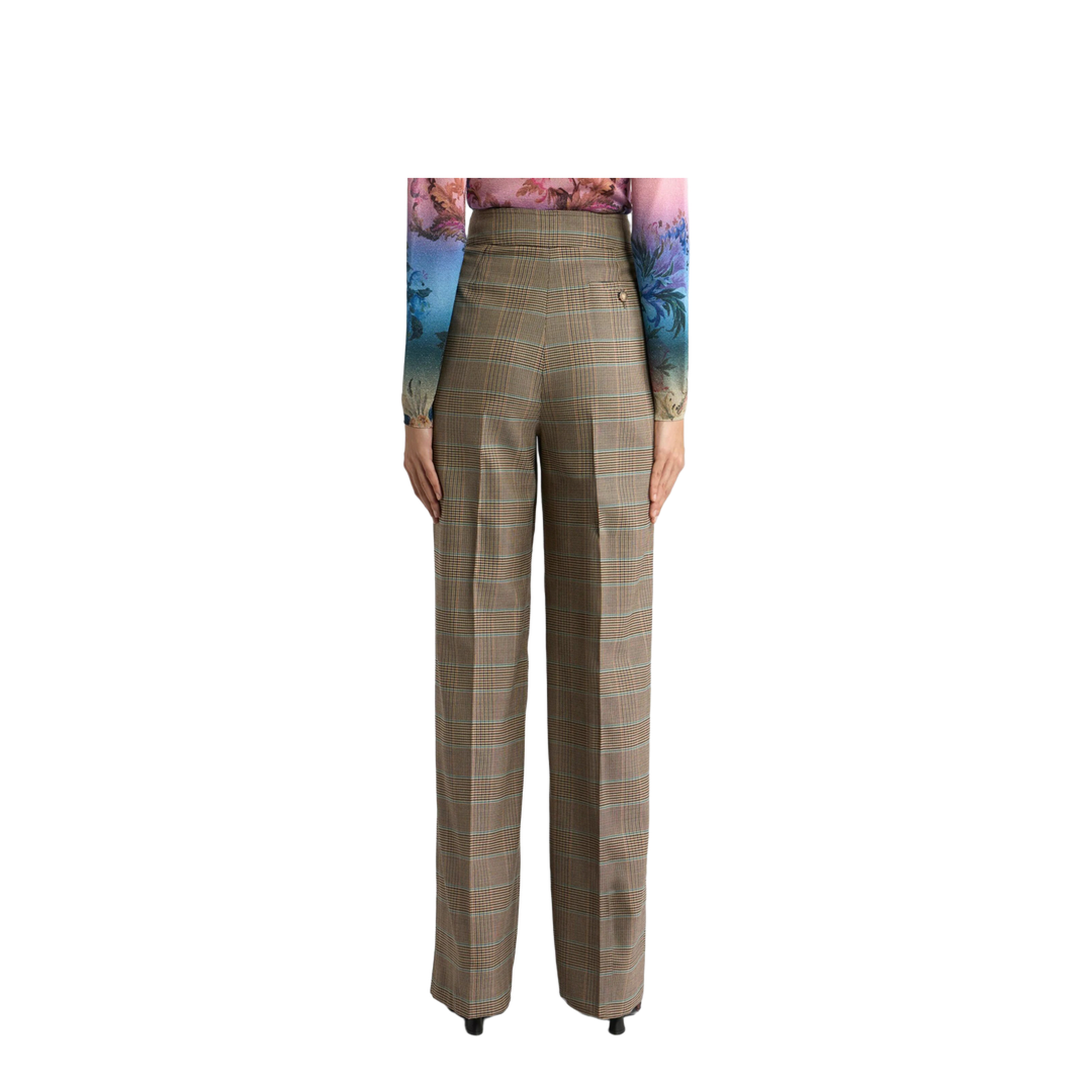 MAYFEYR - Etro - Stretch Wool Pants With Prince Of Wales Pattern - WREA007399TQB1D