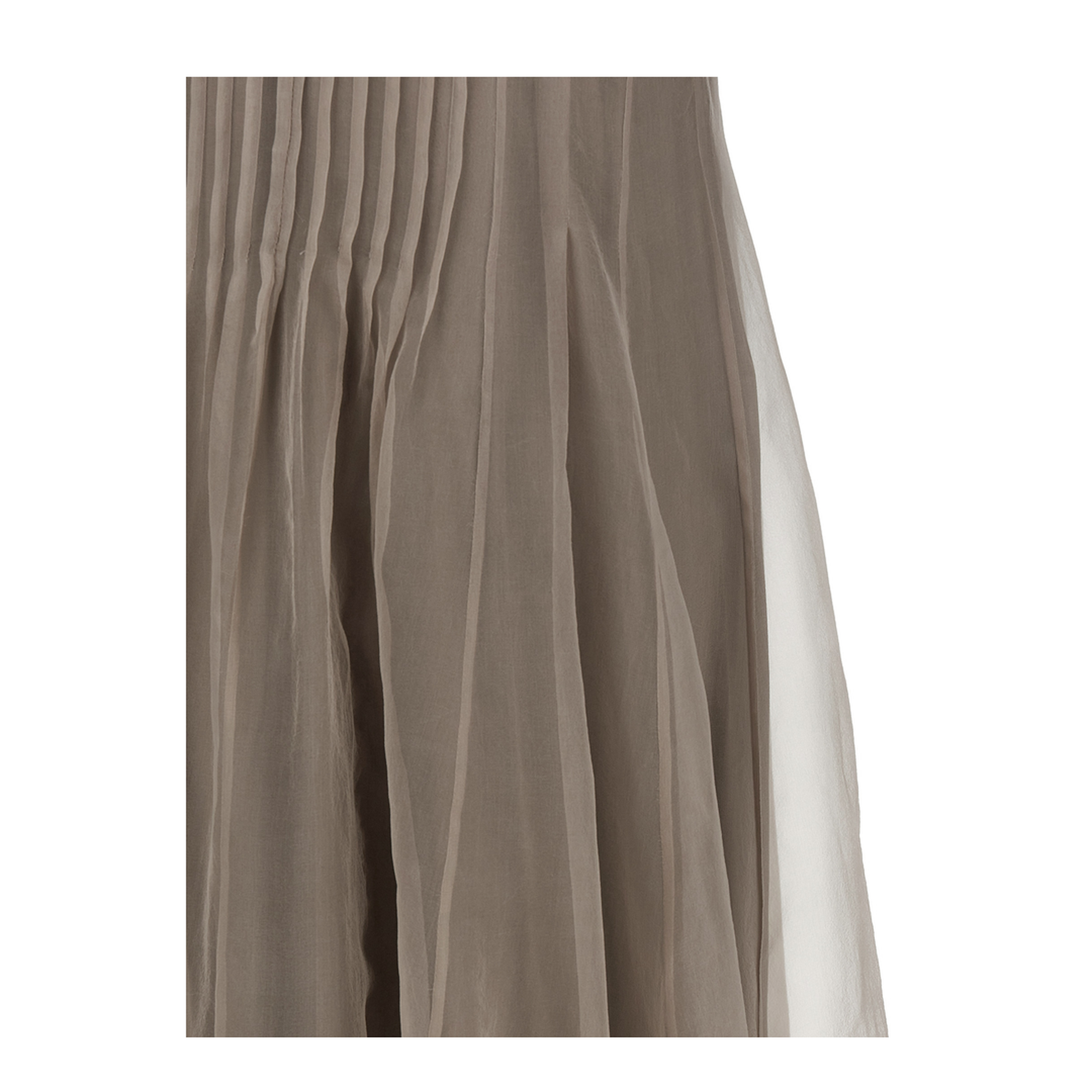 Long Silk Dress - Beige