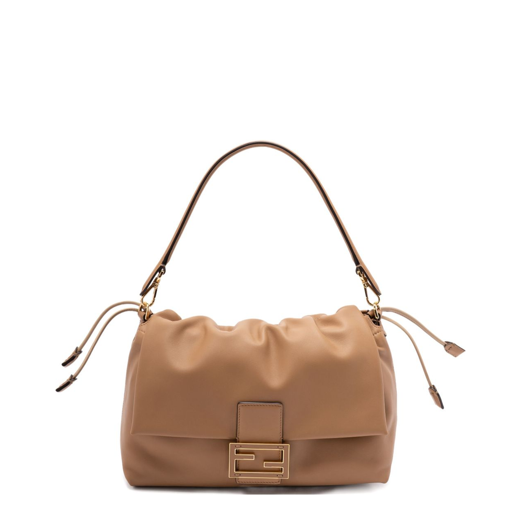 Baguette Large Leather Top Handle Bags - Brown