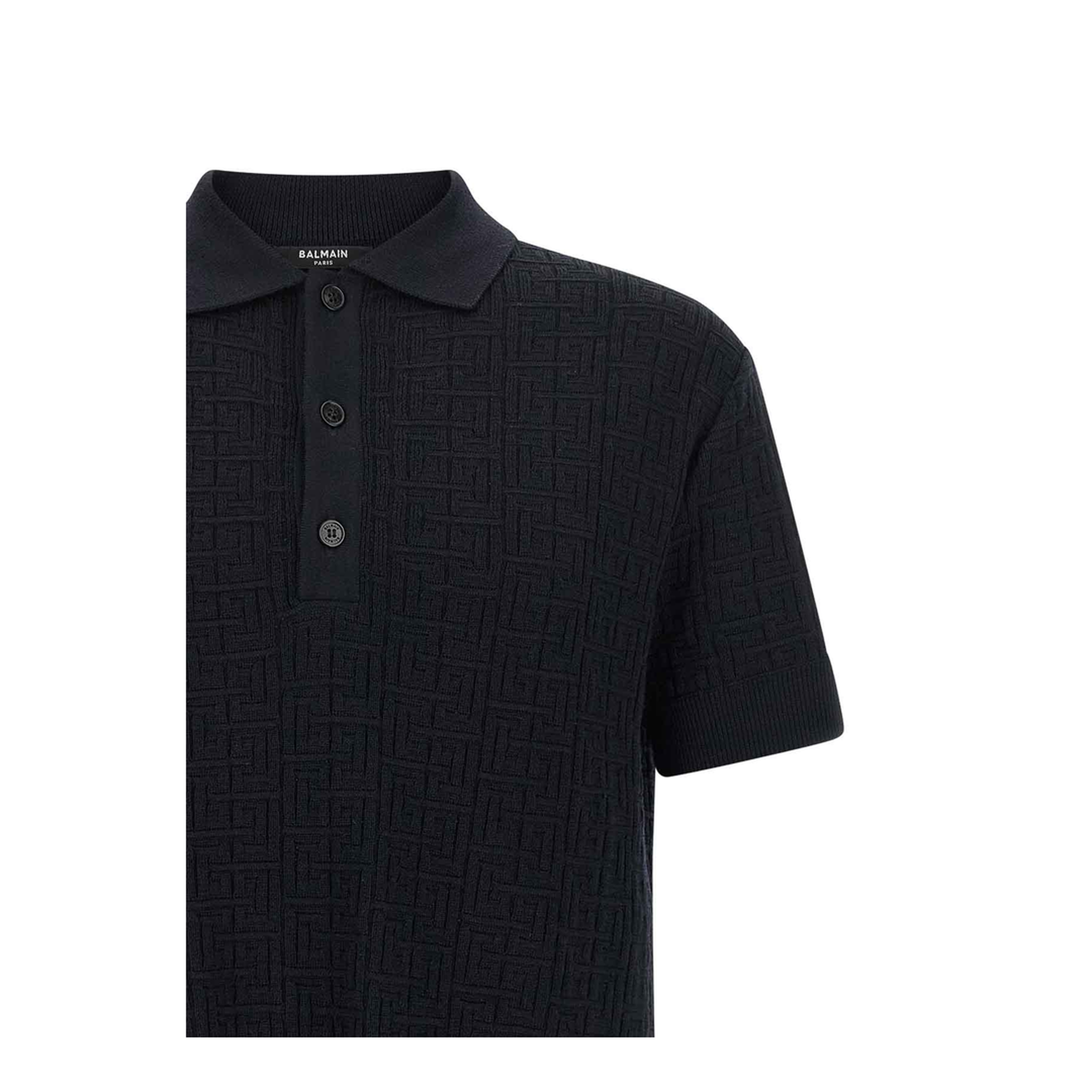 Monogram Knit Polo Shirt