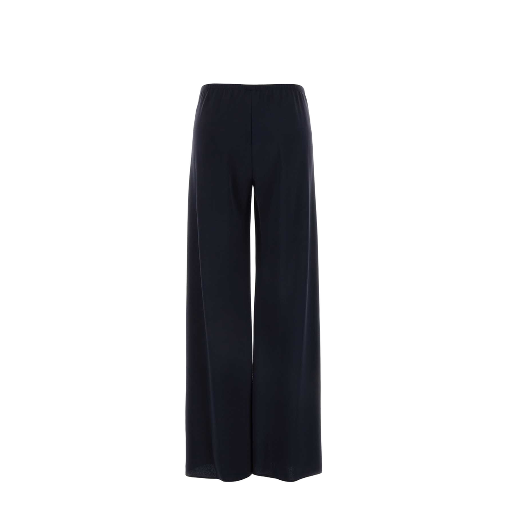 Navy Blue Cady Gala Wide-Leg Pant
