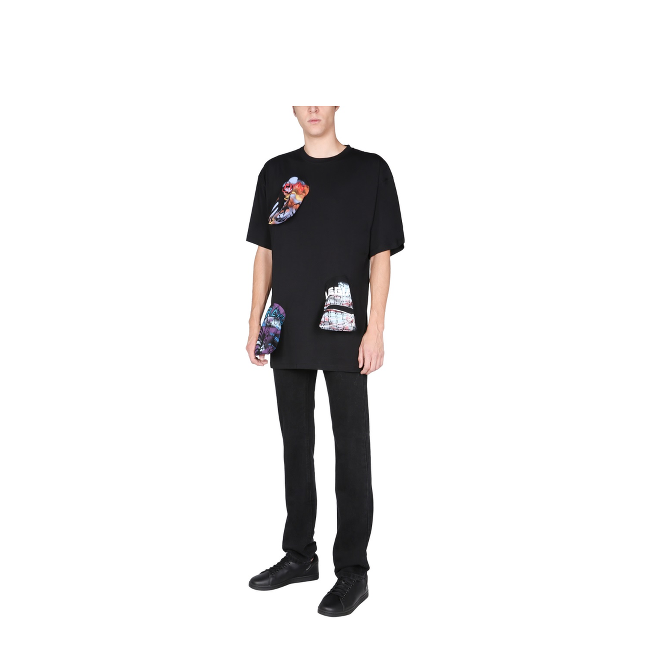 MAYFEYR - RAF SIMONS - Crew Neck T Shirt With Printed Details - 212M130190010099
