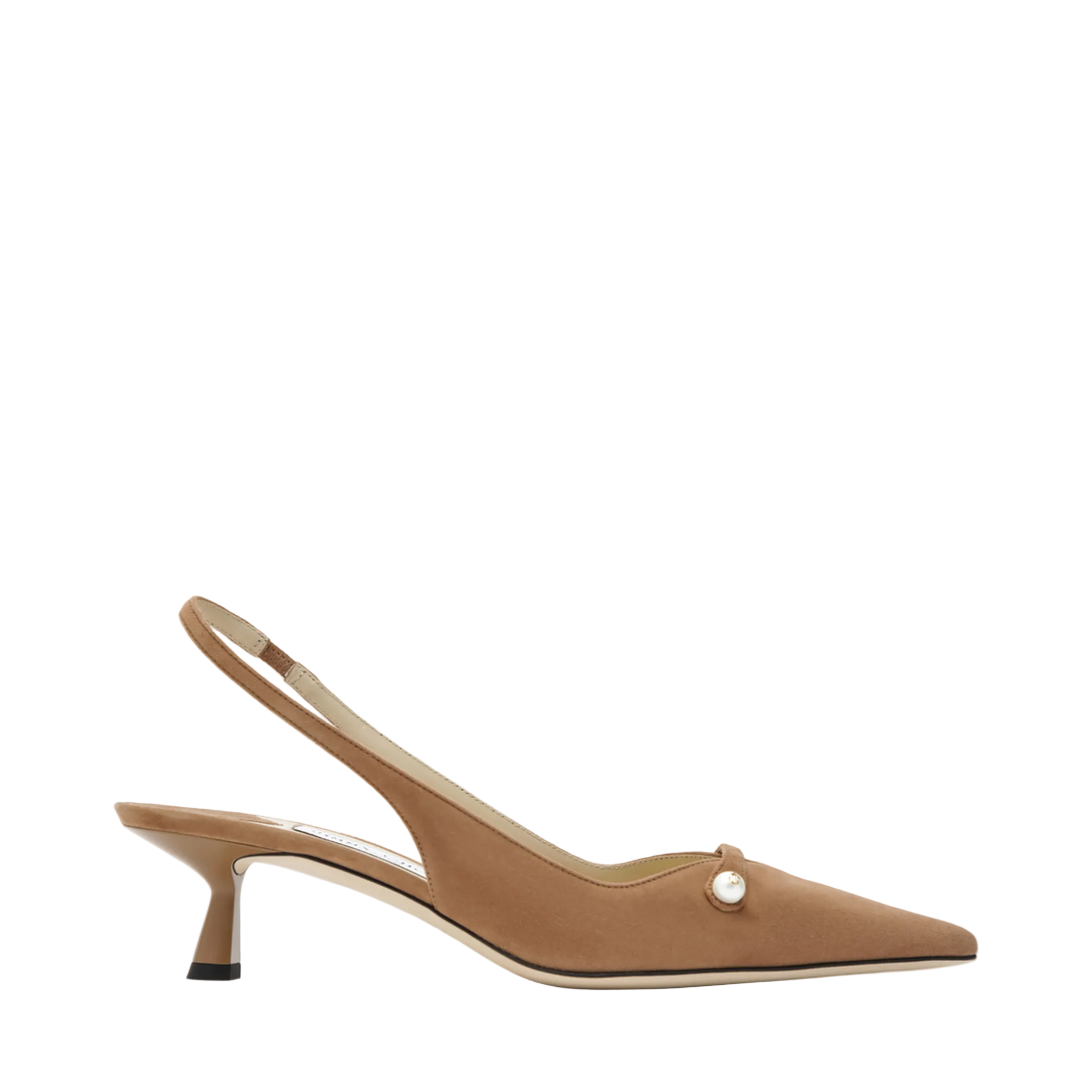 MAYFEYR - Jimmy Choo - Slingbacks In Toffee Suede - AMITA45SUE026983