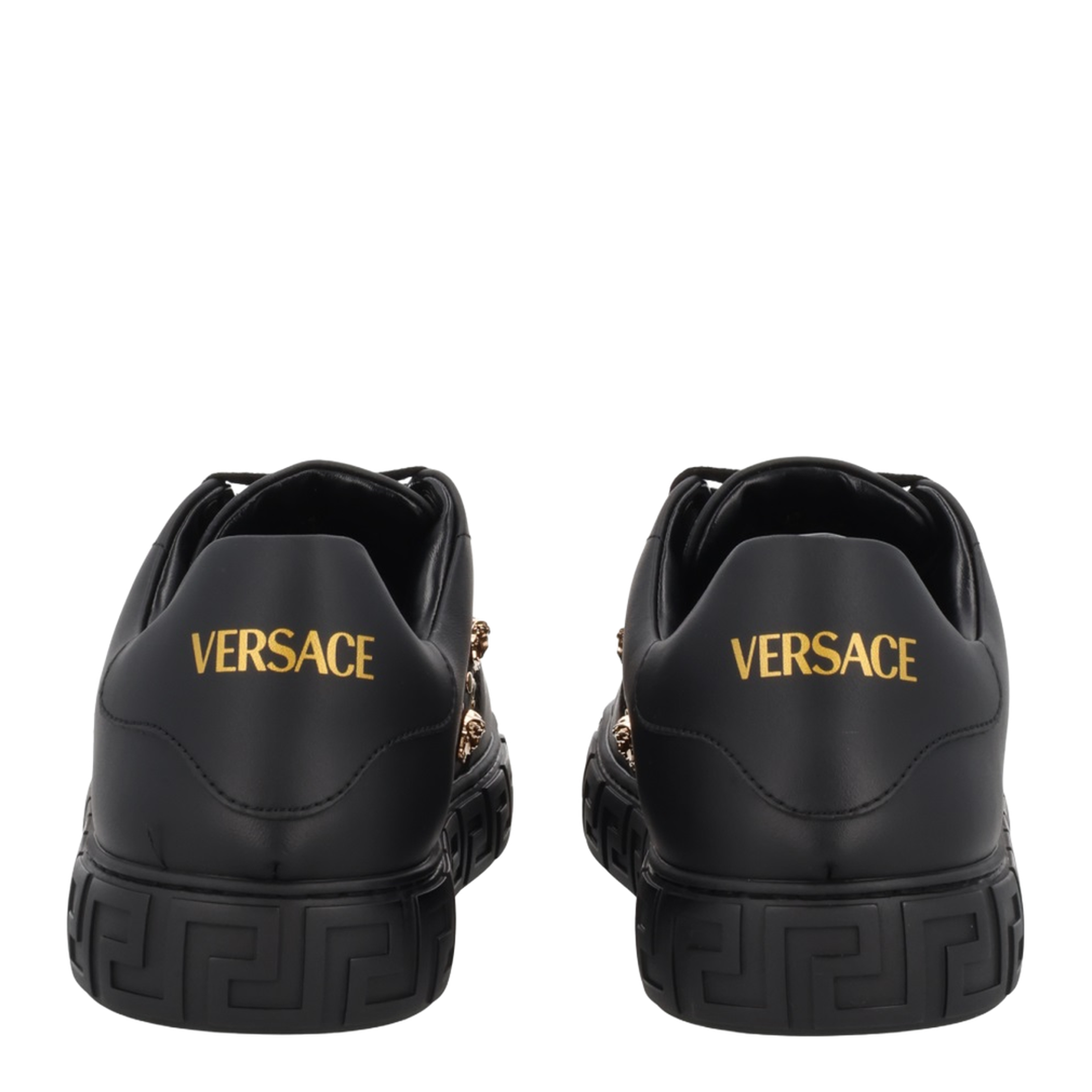 Black Leather Sneakers