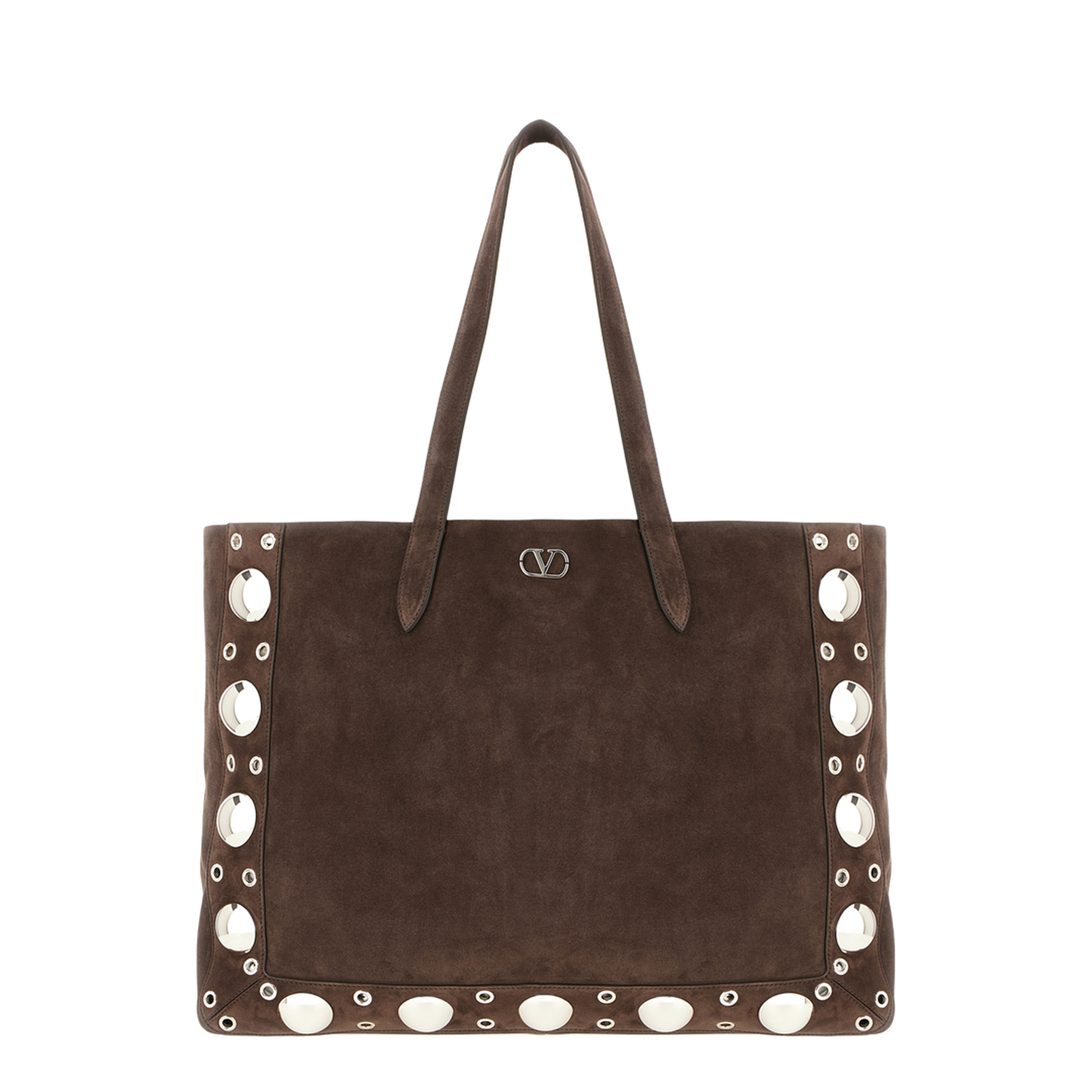 Brown Suede Shopping Bag