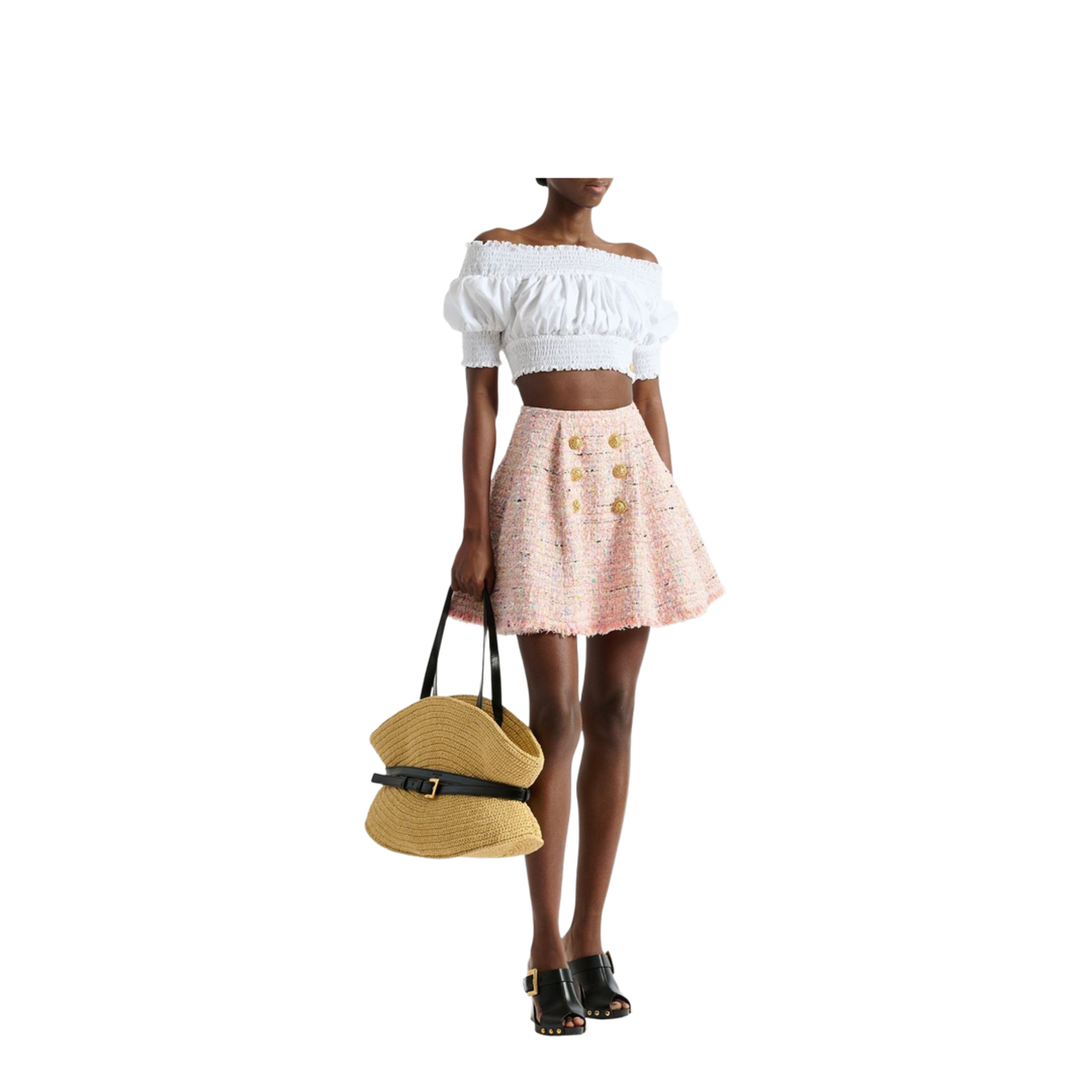 MAYFEYR - Balmain - Multicolor Skirts - HF1LA680XM17AAA