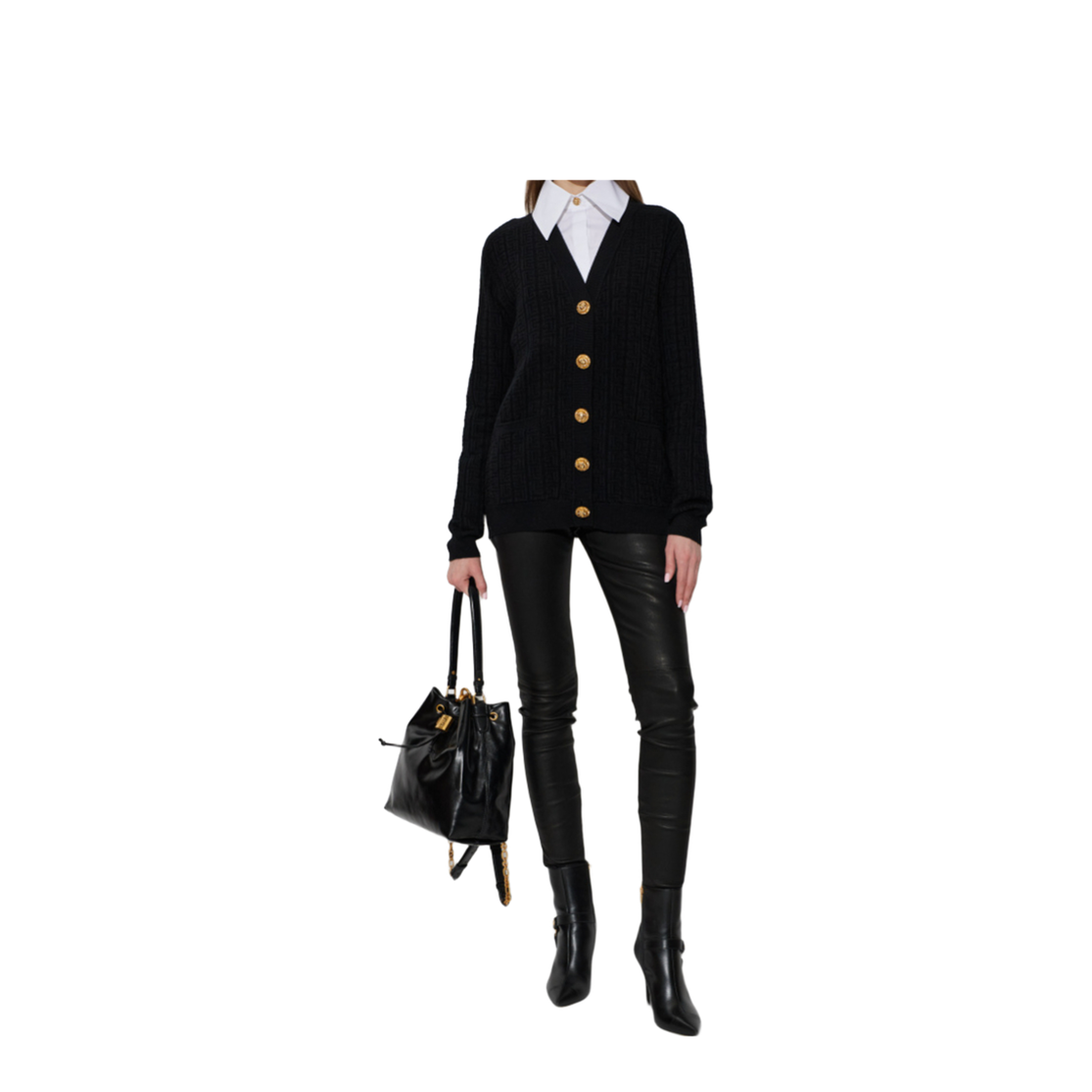 Women's Black Leather Pants
