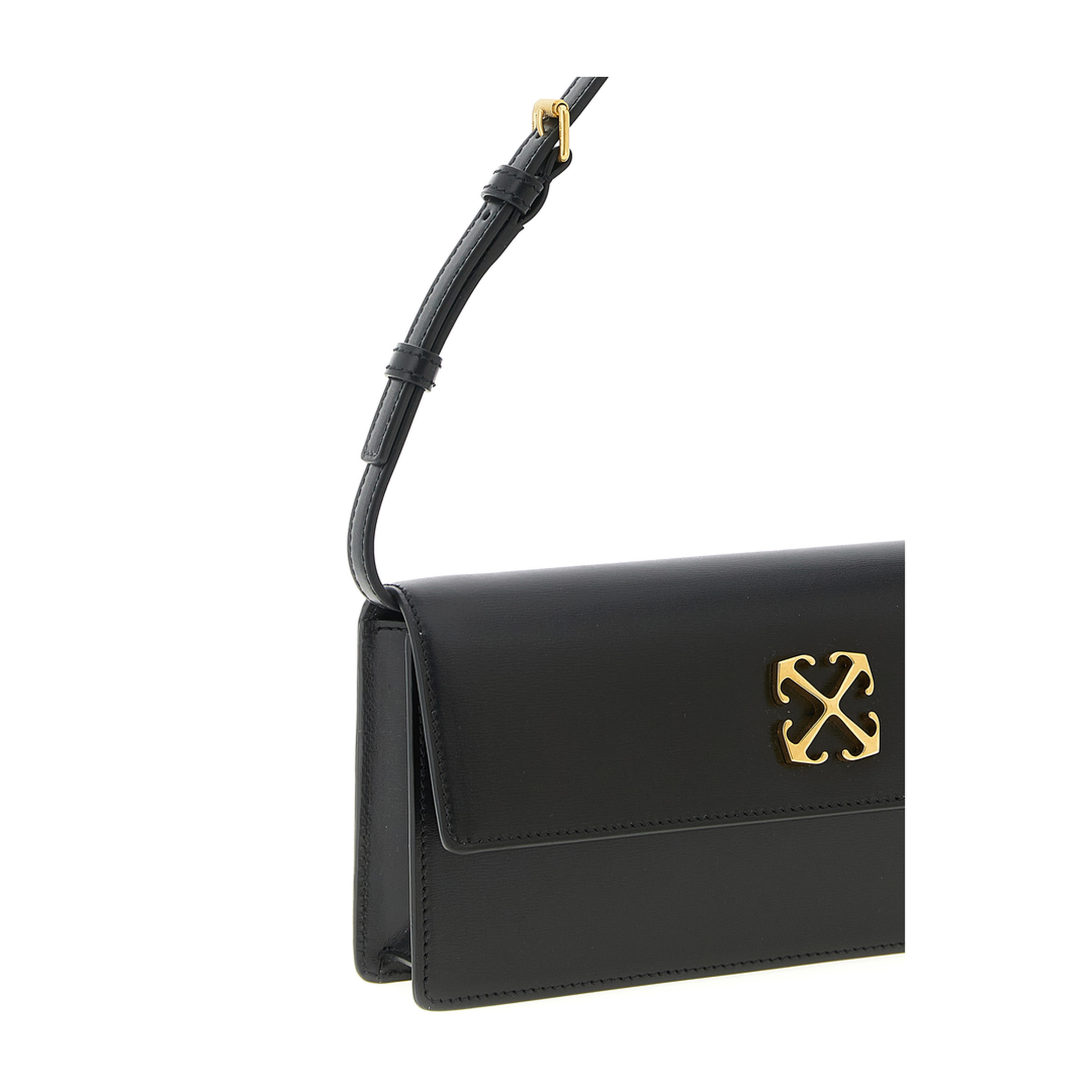Jitney 1.0 Calf Leather Shoulder Bag - Black