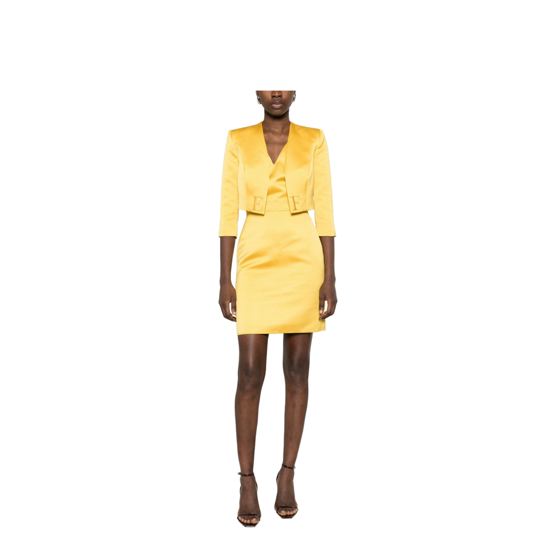 MAYFEYR - Elisabetta Franchi - Dresses Yellow - TB00161E2EV4