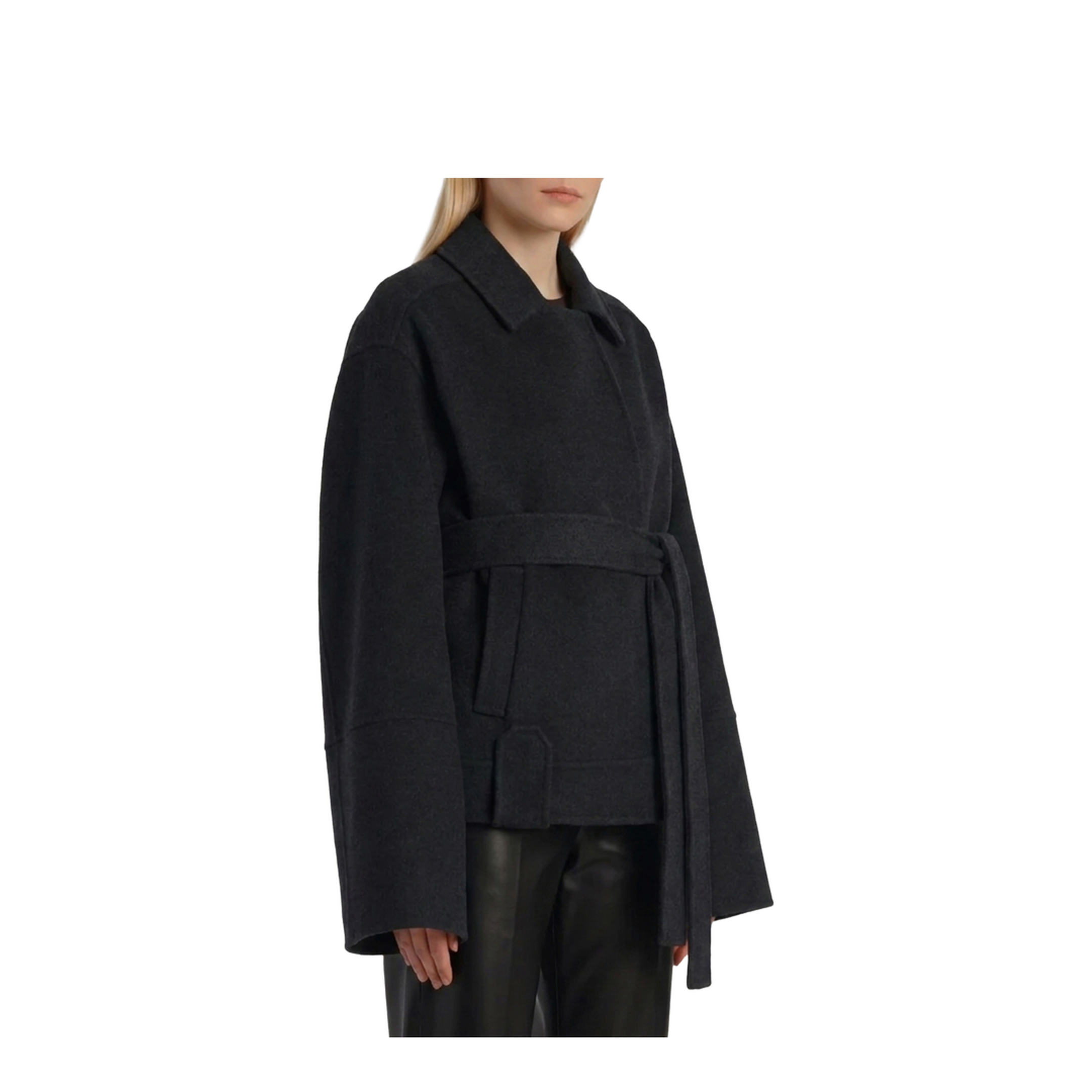 MAYFEYR - Khaite - Alder Charcoal Coat - 6239547205