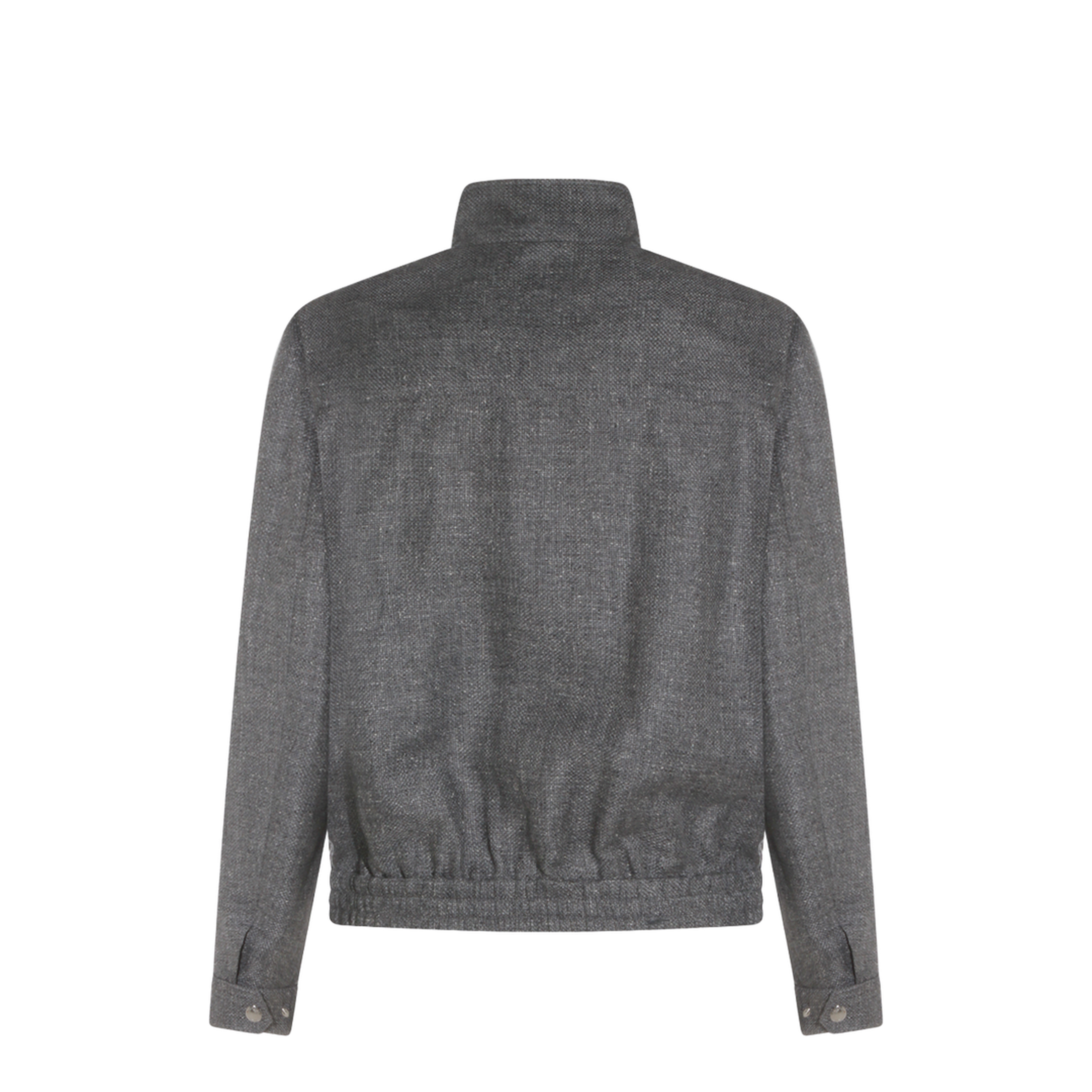 Stand Collar Outerwear Jacket Grey